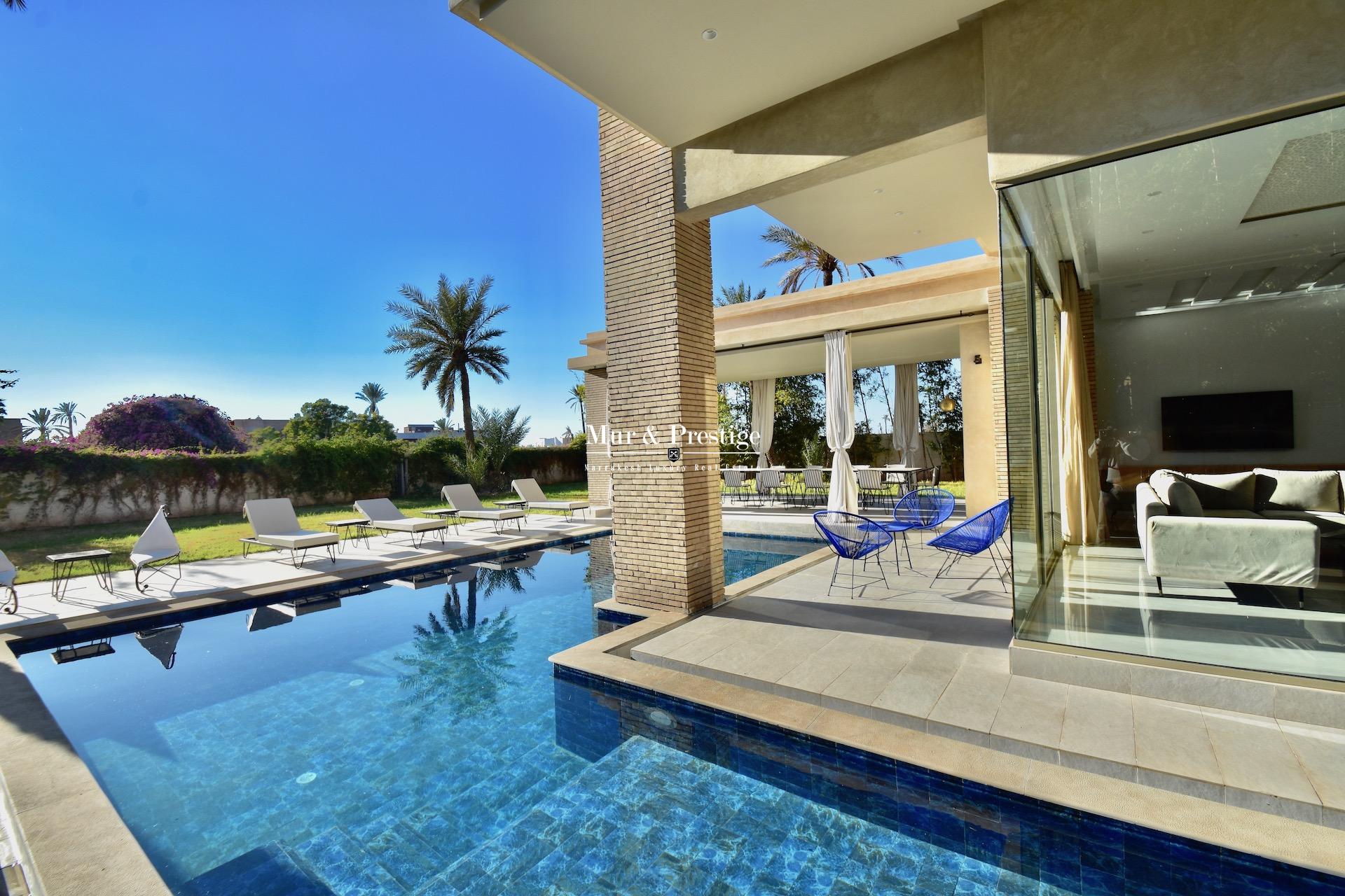 Agence Immobiliere Marrakech – Propriété contemporaine à vendre proche Golf Amelkis 