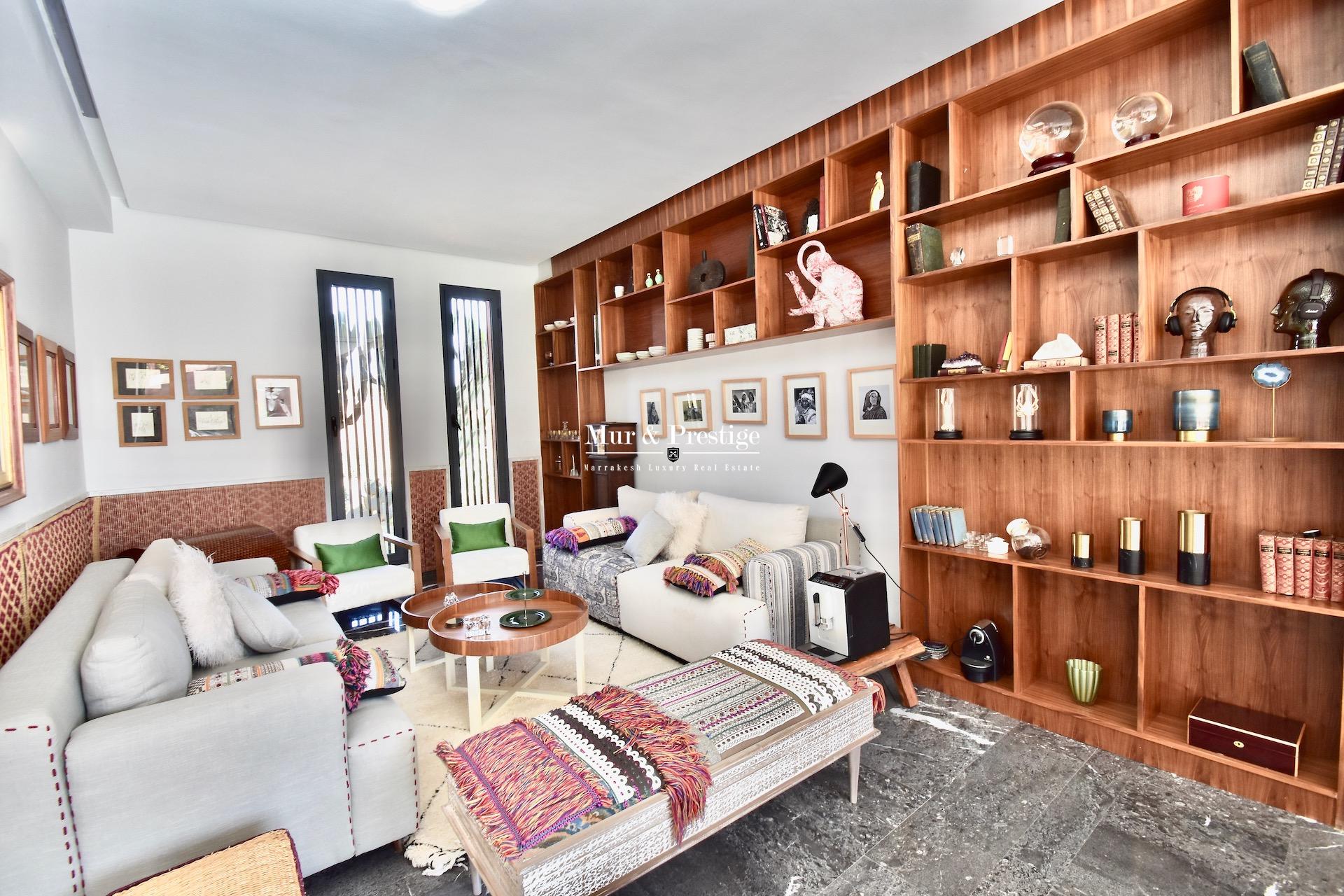 Maison moderne à vendre sur le Golf Amelkis à Marrakech - Agence Immobilière