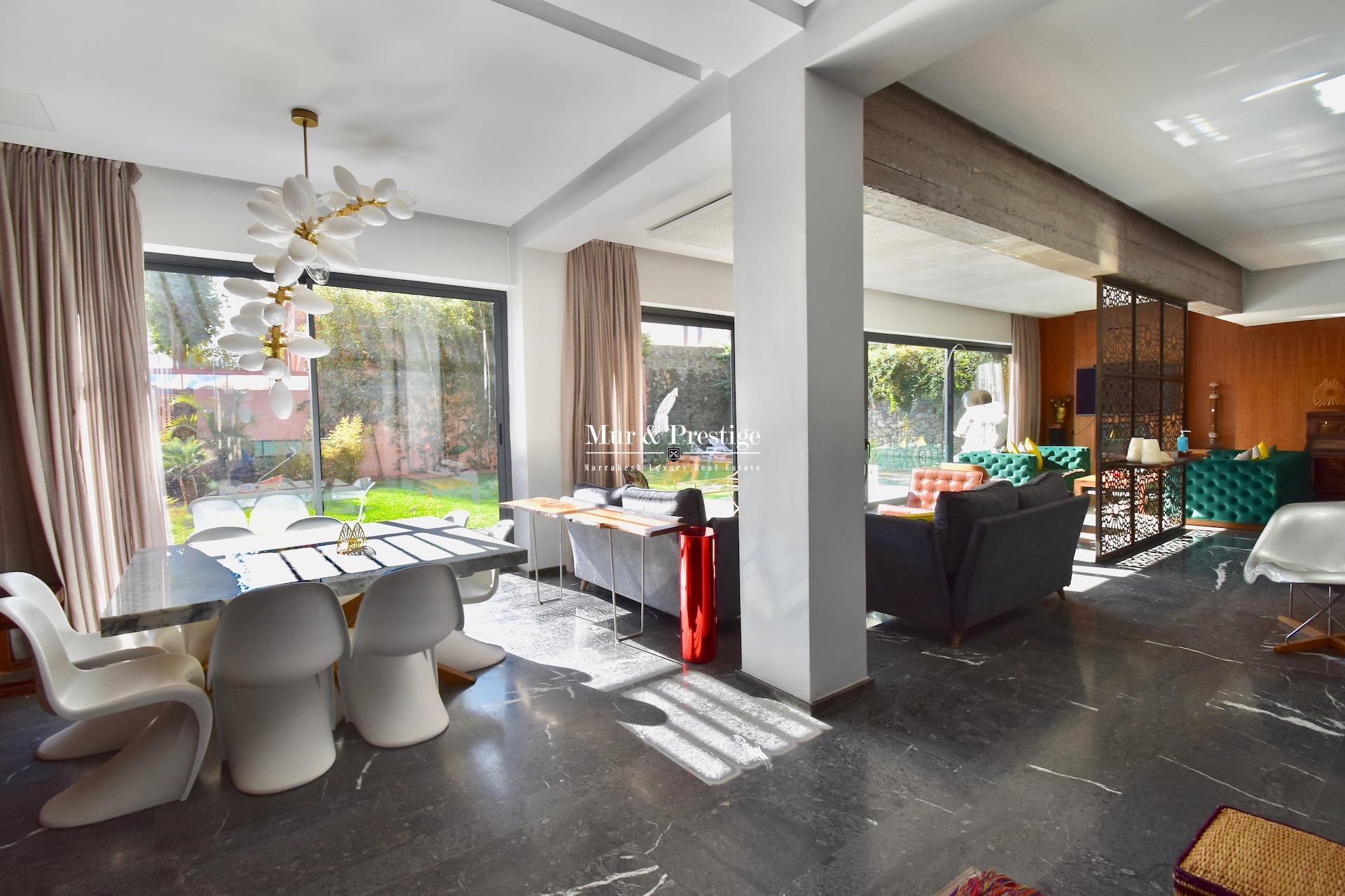 Maison moderne à vendre sur le Golf Amelkis à Marrakech - Agence Immobilière