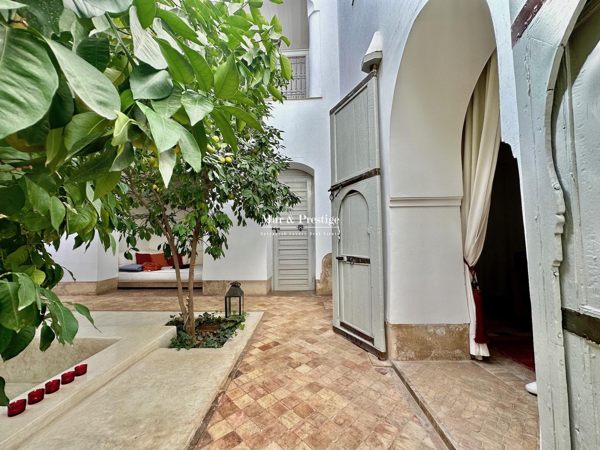 Riad à Vendre Dans La Médina de  Marrakech – Quartier Riad Zitoun