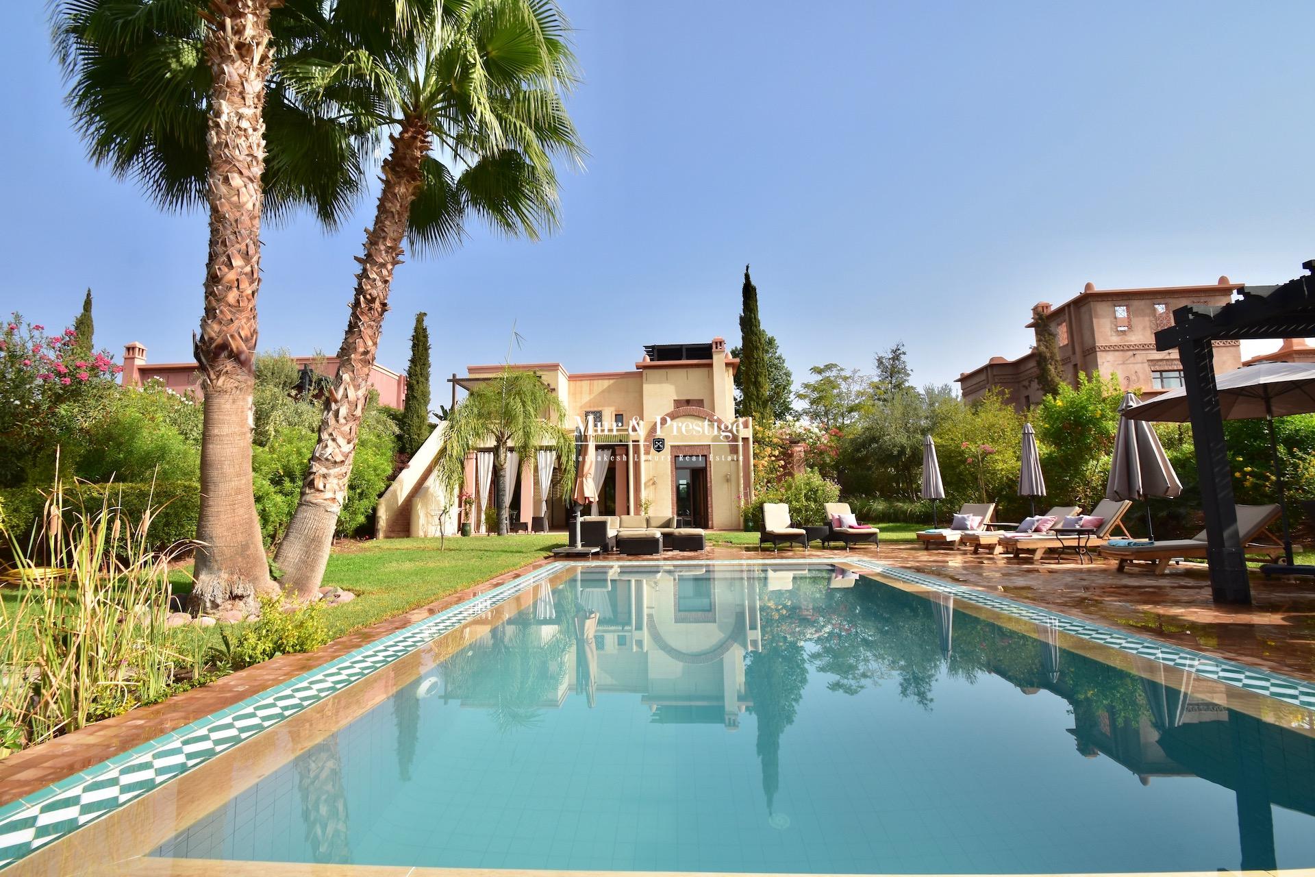 Agence Immobilière à Marrakech - Maison à vendre en front de golf