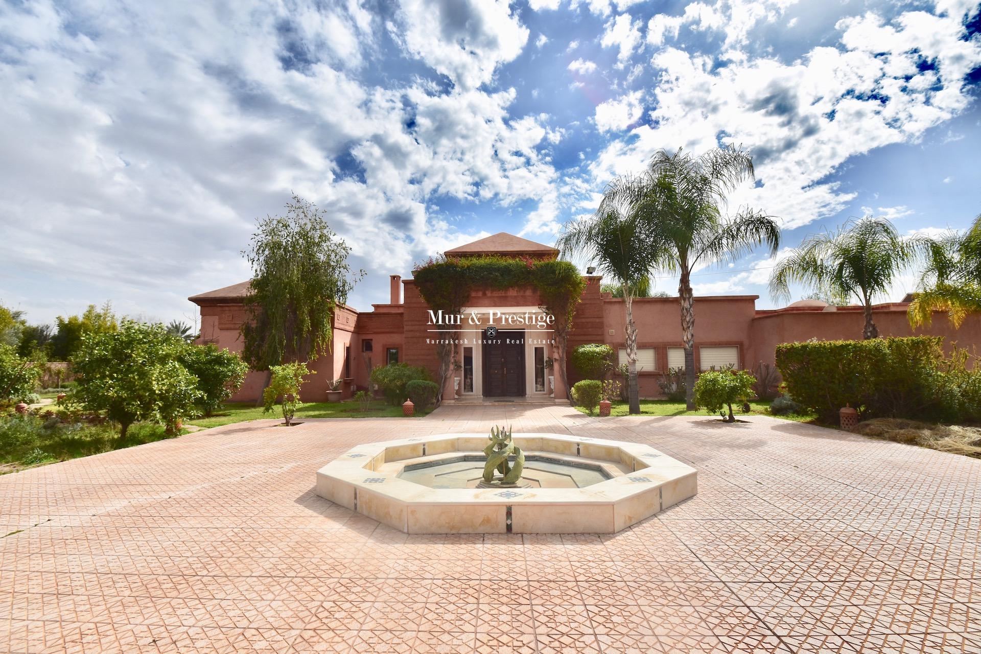 Agence immobilière Marrakech - Propriété de plain-pied à vendre à proximité du Golf Royal