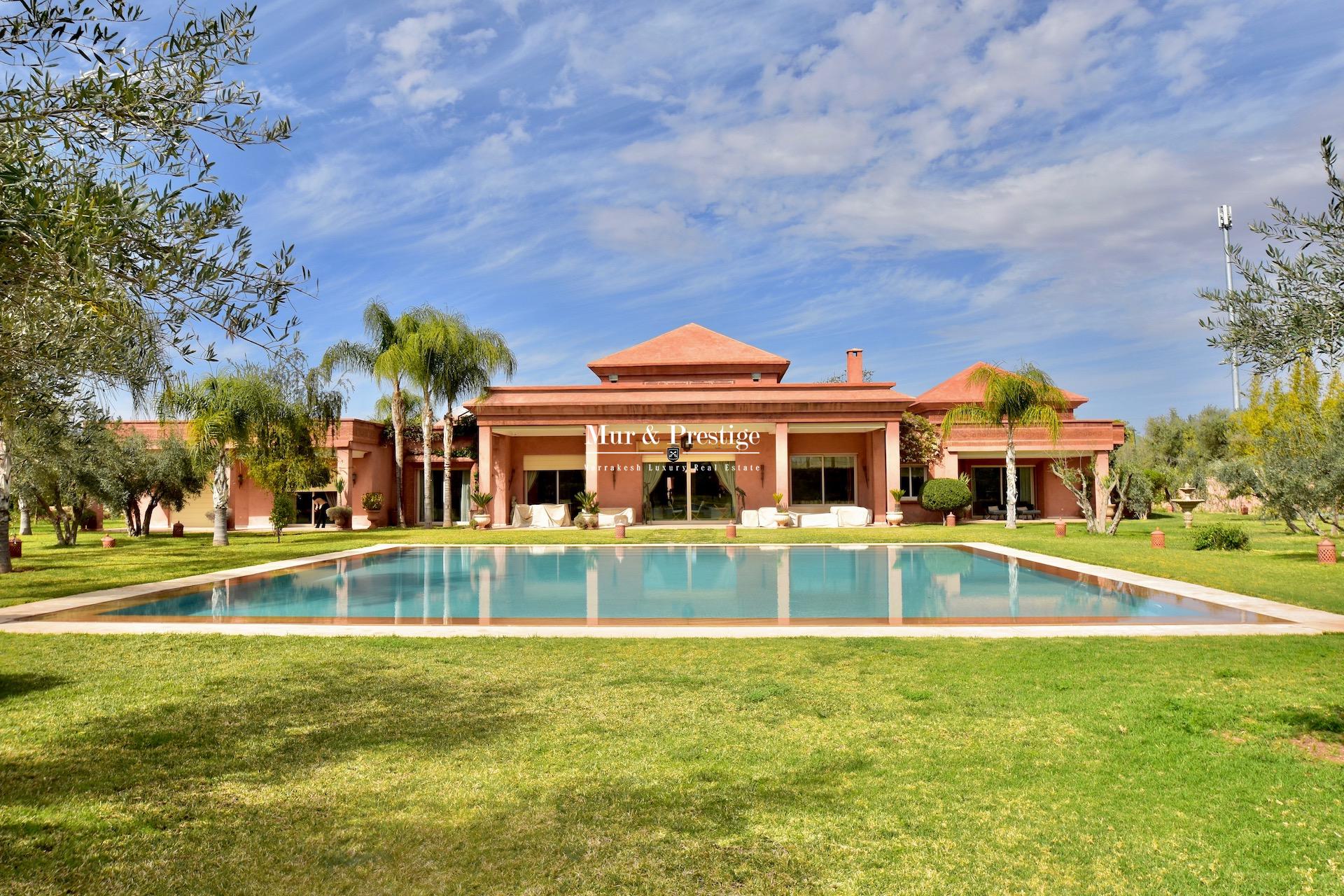 Agence immobilière Marrakech - Propriété de plain-pied à vendre à proximité du Golf Royal