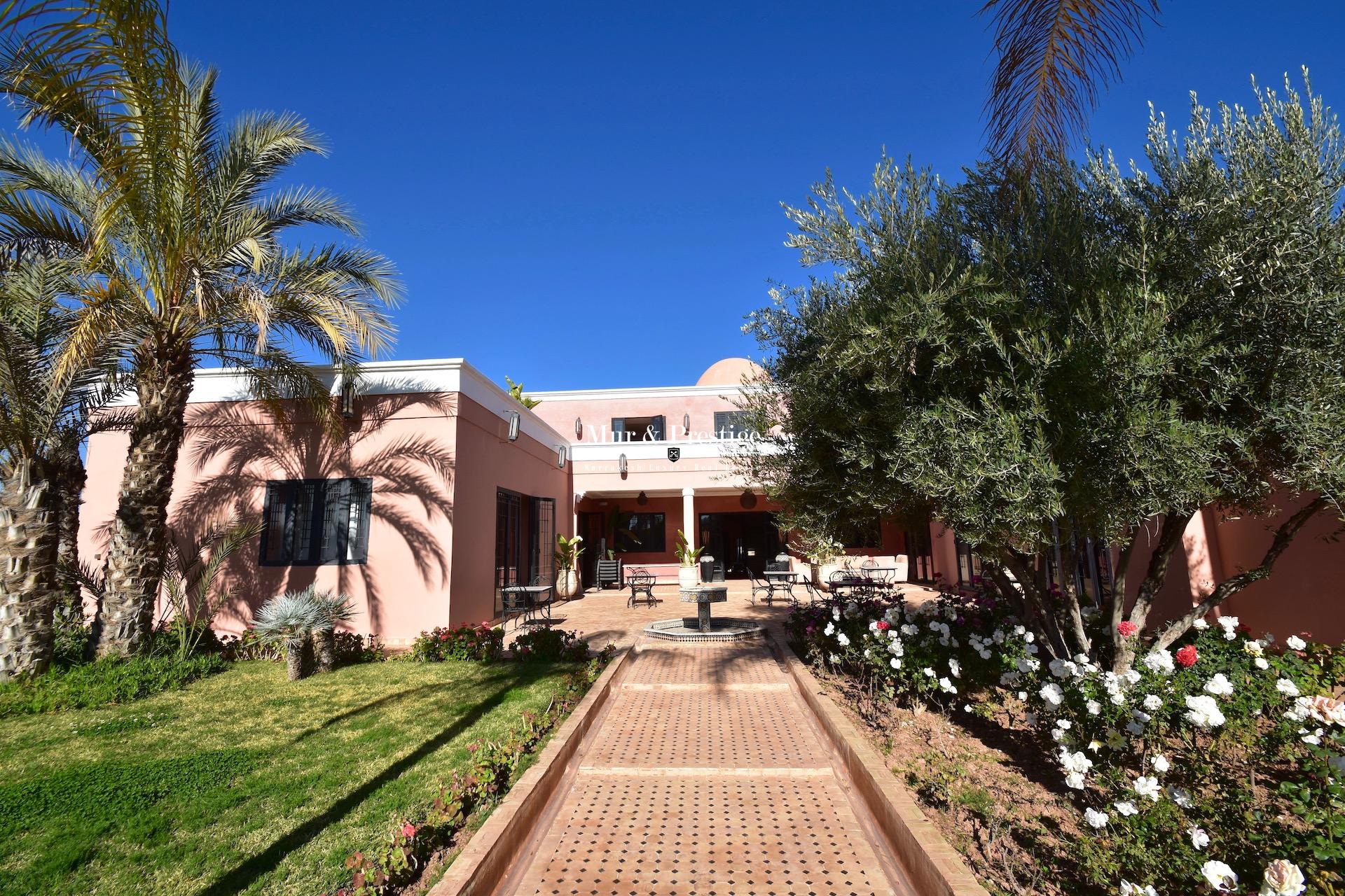 Agence immobilière Marrakech – Maison à vendre sur la route de Fes