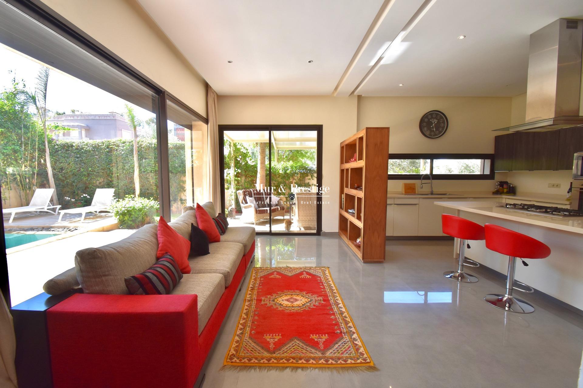 Villa moderne à vendre au golf de Amelkis Marrakech