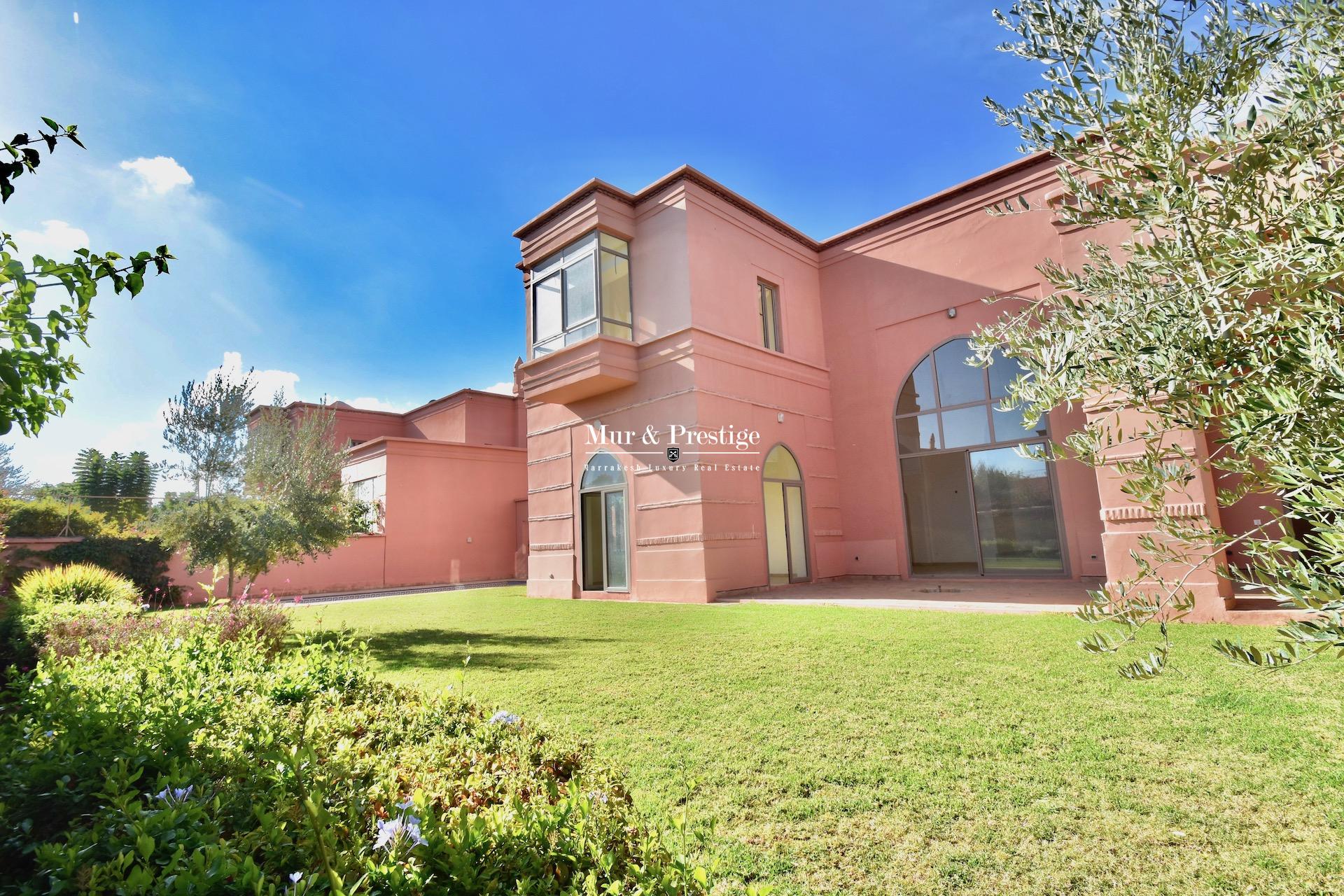 Maison Charles Boccara en Location sur le Golf Amelkis à Marrakech - Agence Immobilière