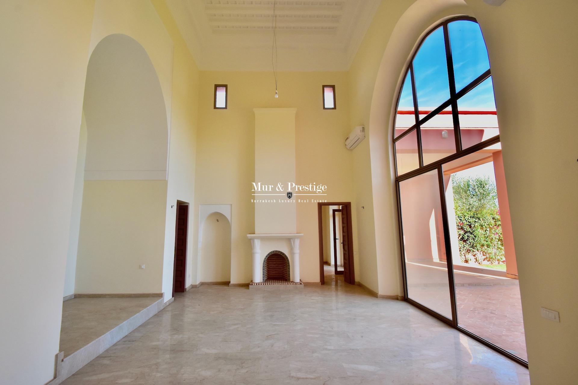 Maison Charles Boccara en Location sur le Golf Amelkis à Marrakech - Agence Immobilière