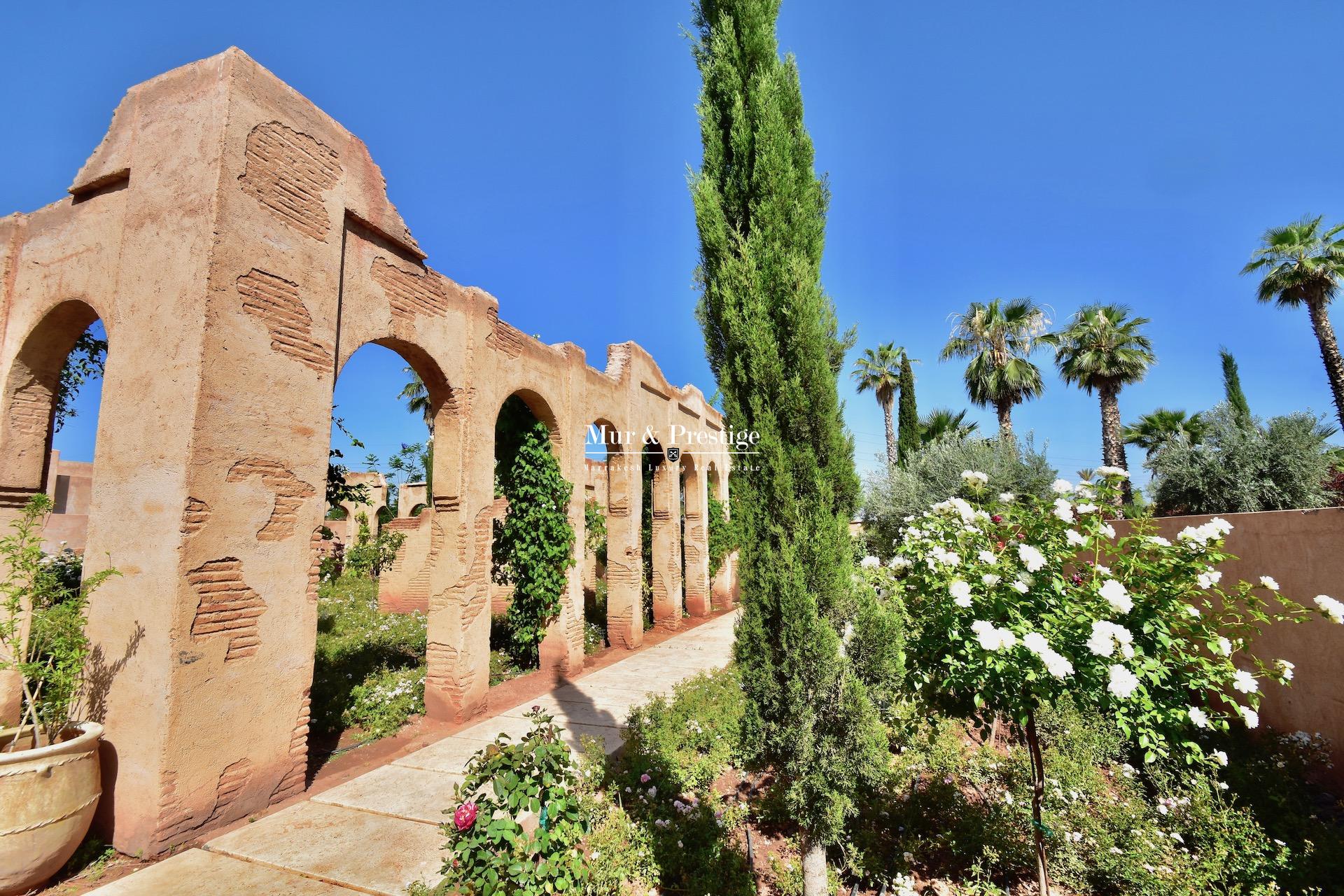 Maison de prestige à vendre à la Palmeraie Marrakech 