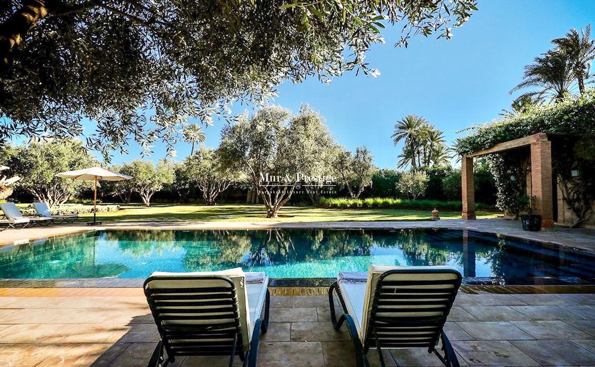 Villa à louer à la Palmeraie à Marrakech
