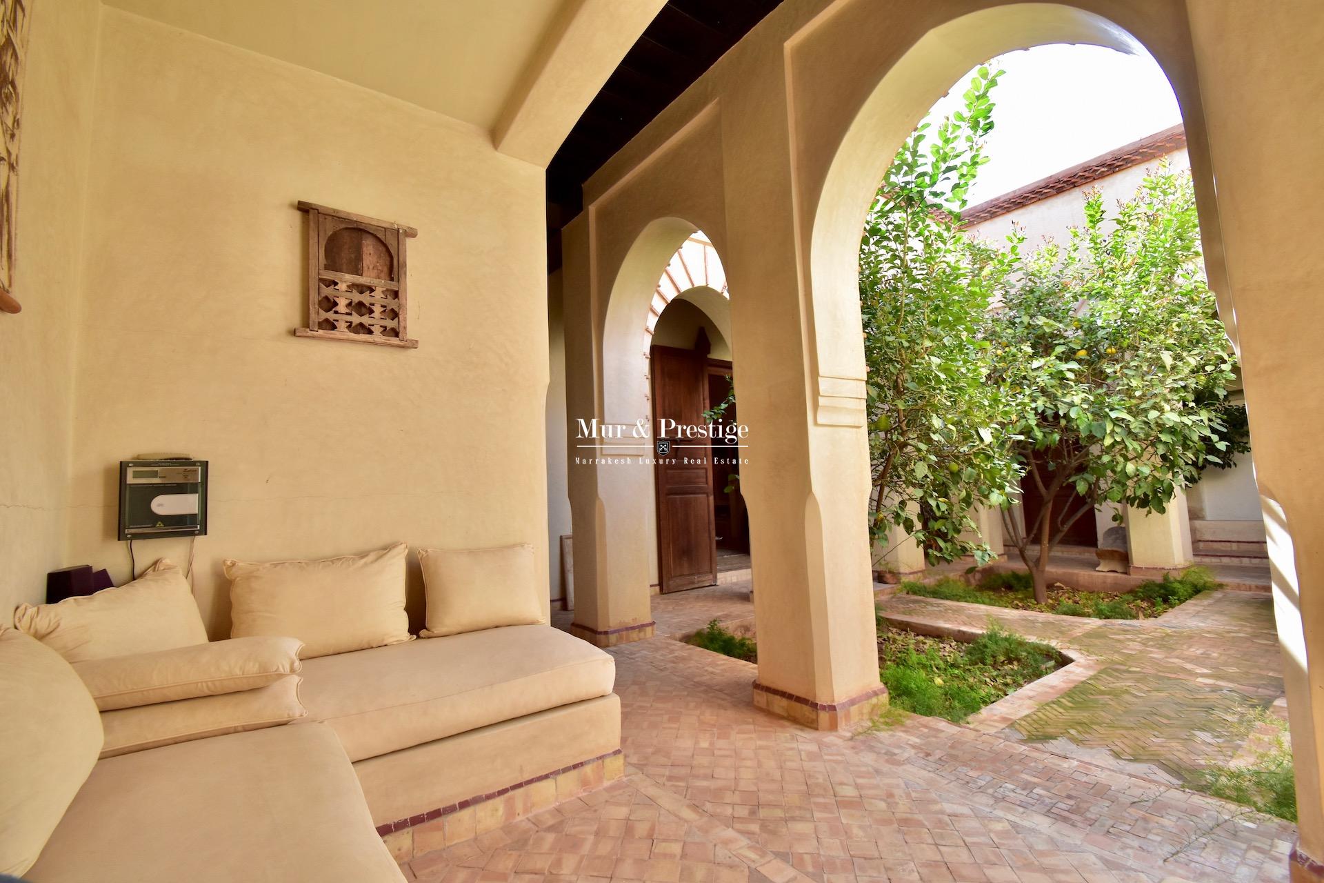 Maison de charme à vendre sur la route de l’Ourika à Marraekch