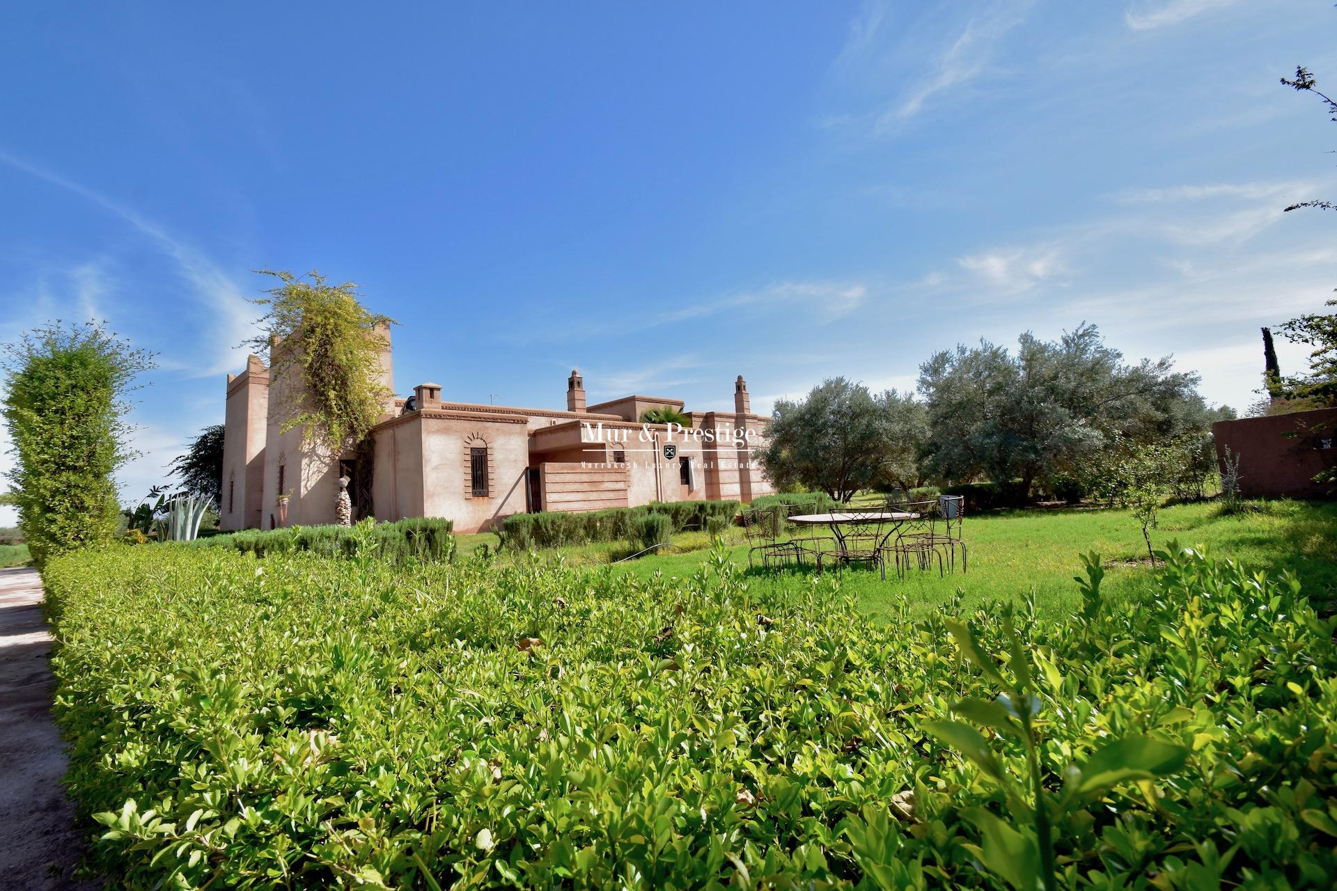 Maison de charme à vendre sur la route de l’Ourika à Marraekch