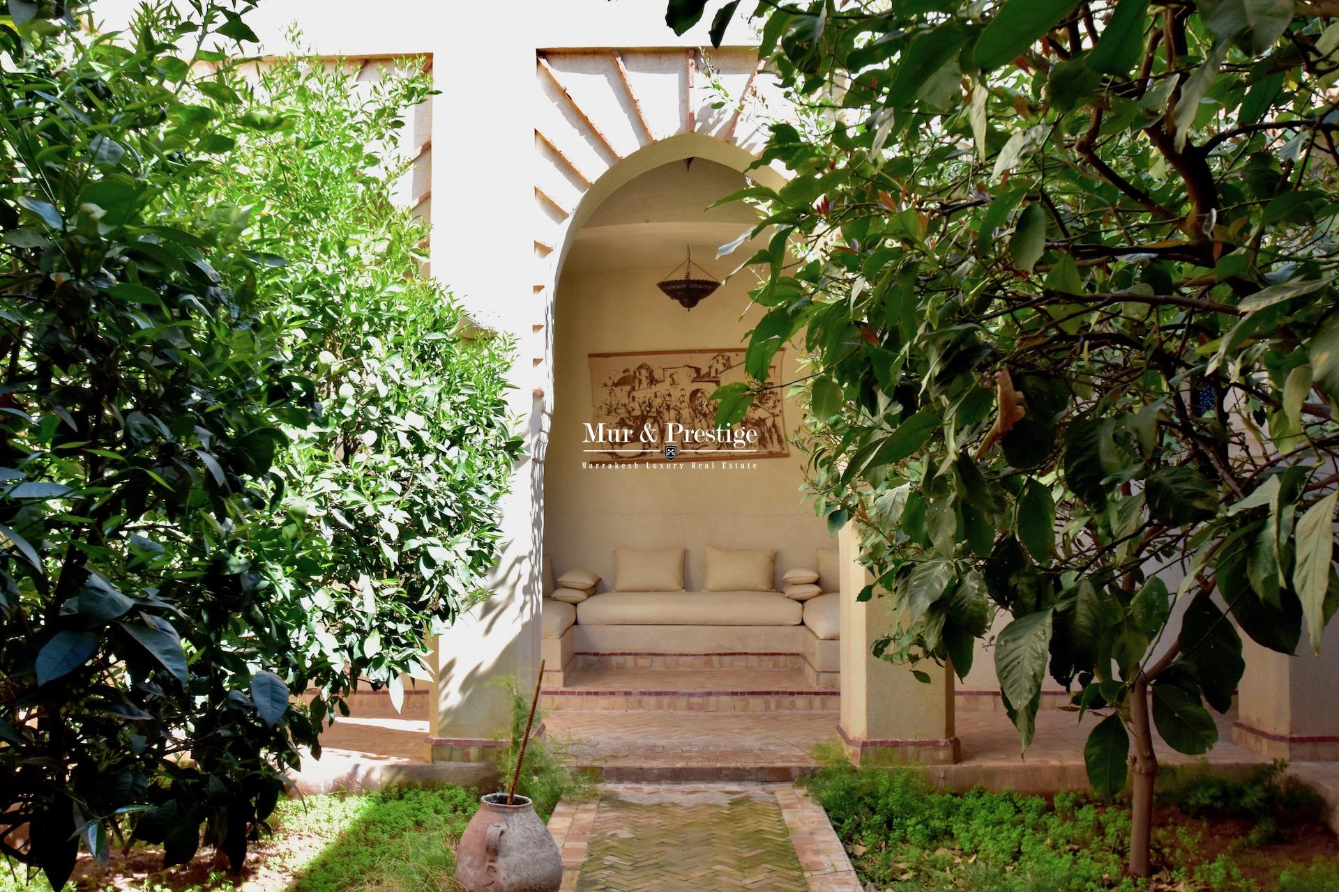 Maison de charme à vendre sur la route de l’Ourika à Marraekch