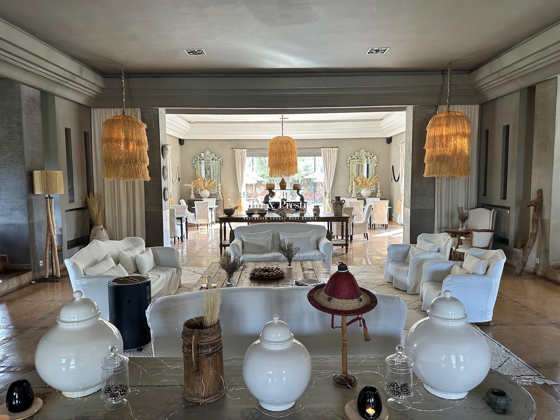 Maison d’hôtes à vendre à Marrakech Route de l’Ourika