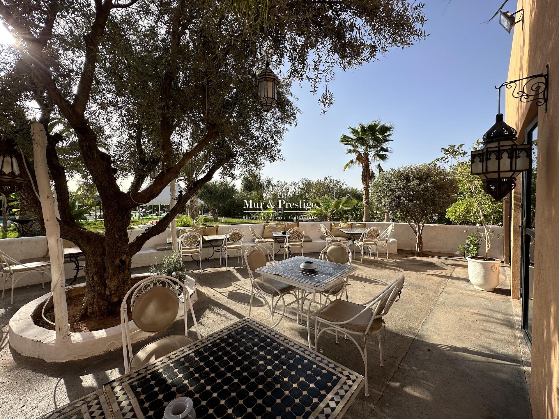 Achat Maison d’hôtes sur 5 hectares (avec VNA) à Marrakech Route de l’Ourika