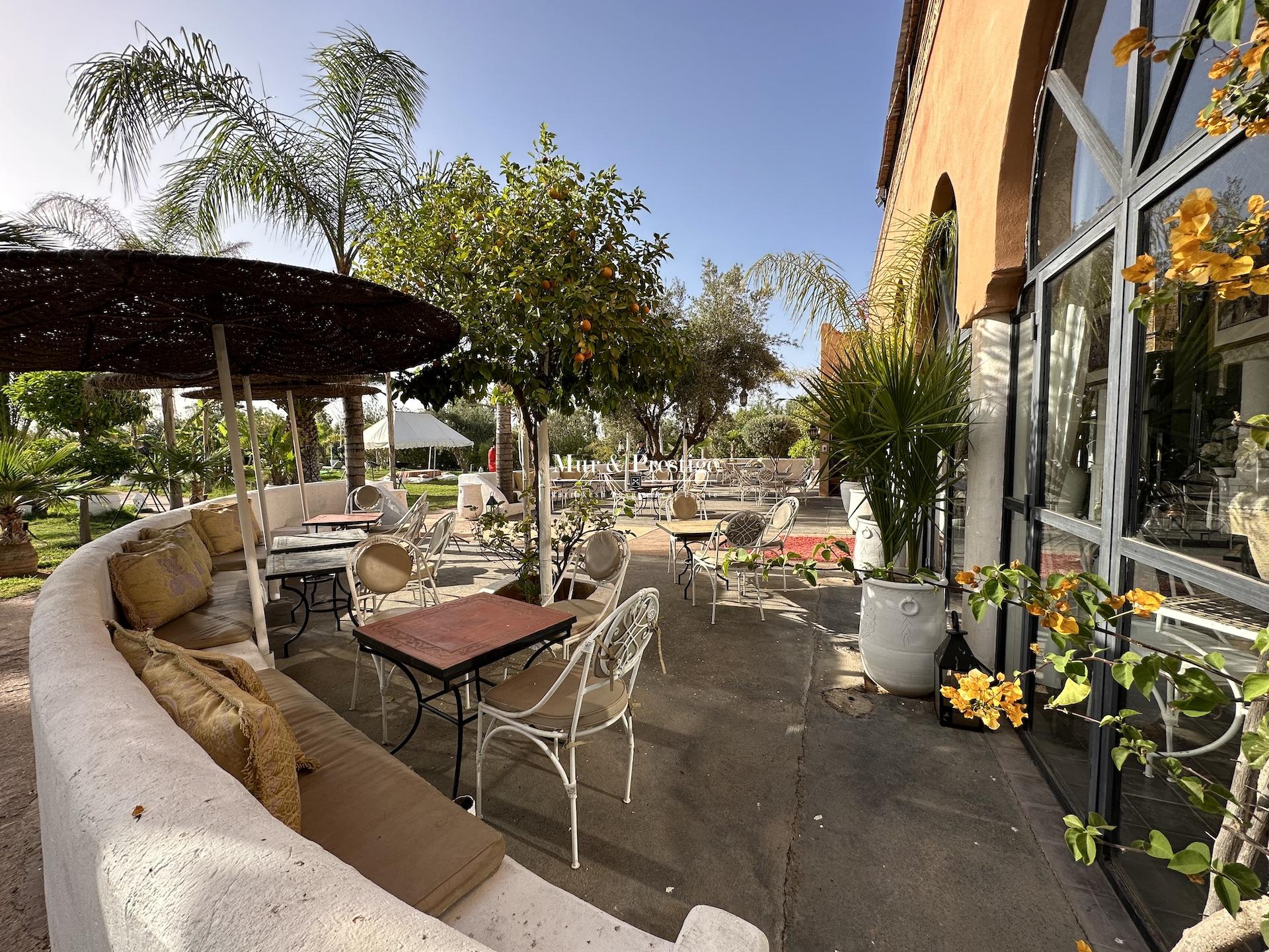 Achat Maison d’hôtes sur 5 hectares (avec VNA) à Marrakech Route de l’Ourika