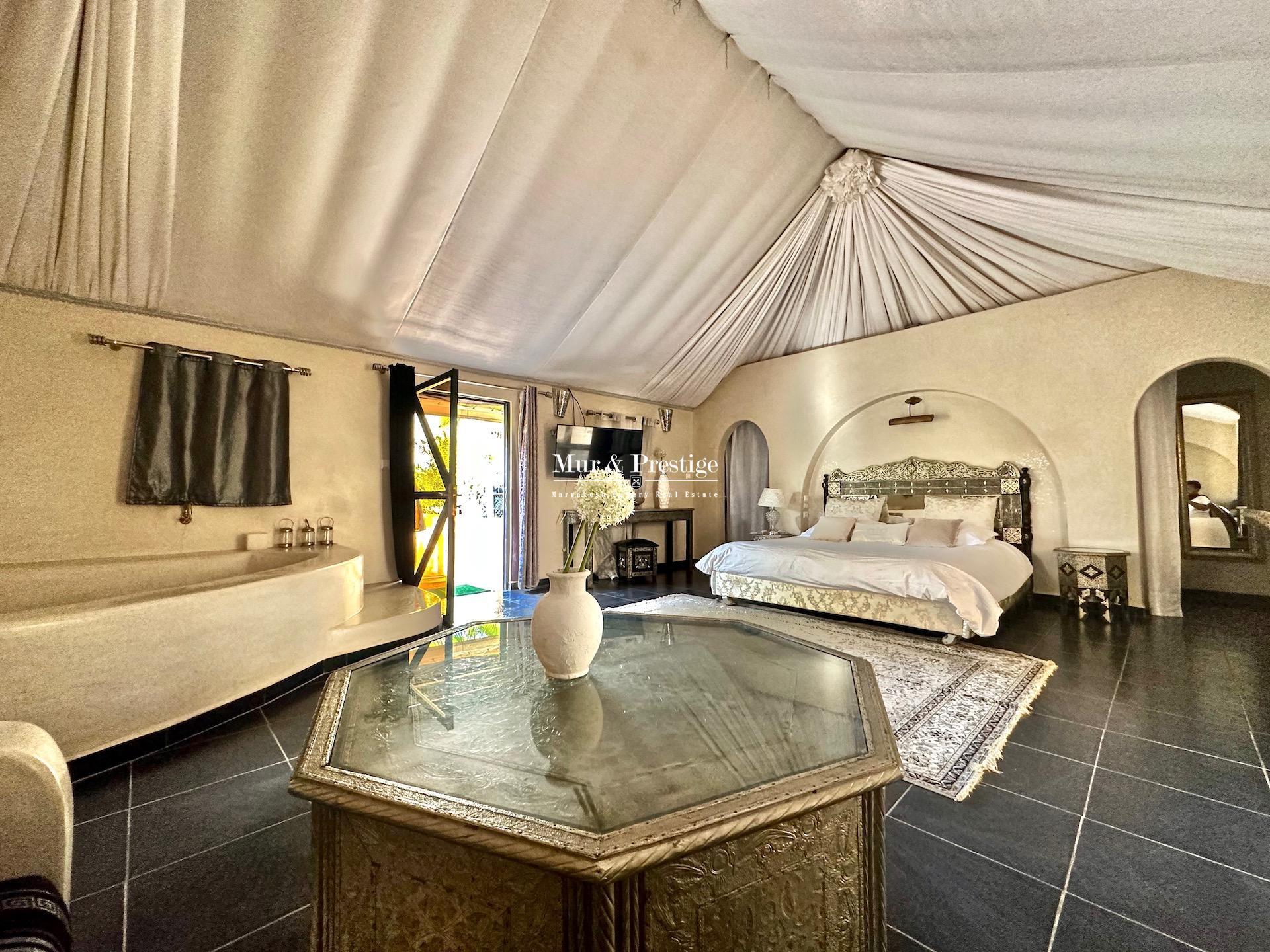 Achat Maison d’hôtes sur 5 hectares (avec VNA) à Marrakech Route de l’Ourika