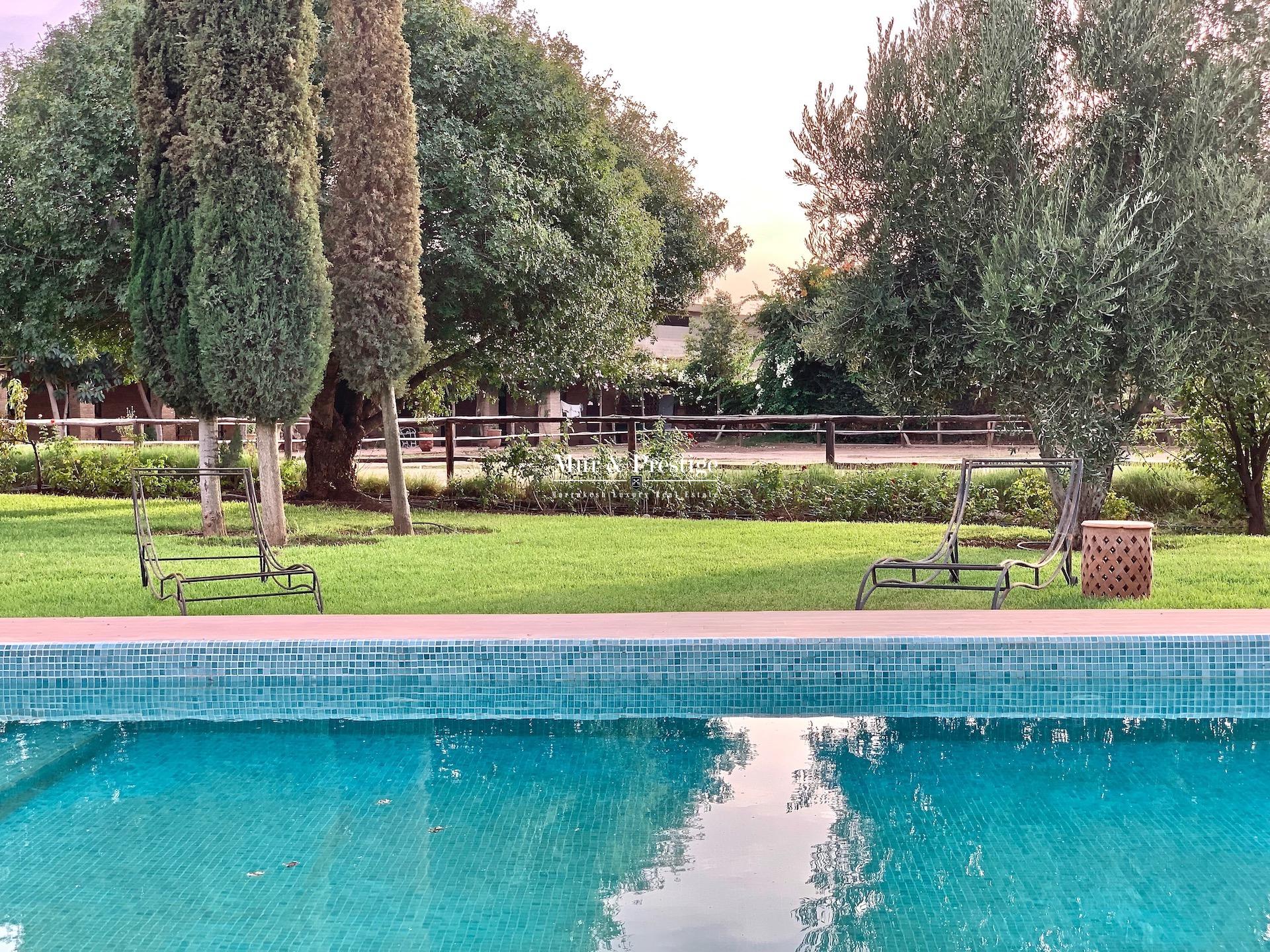 Propriété avec carrière et box à chevaux à vendre à Marrakech