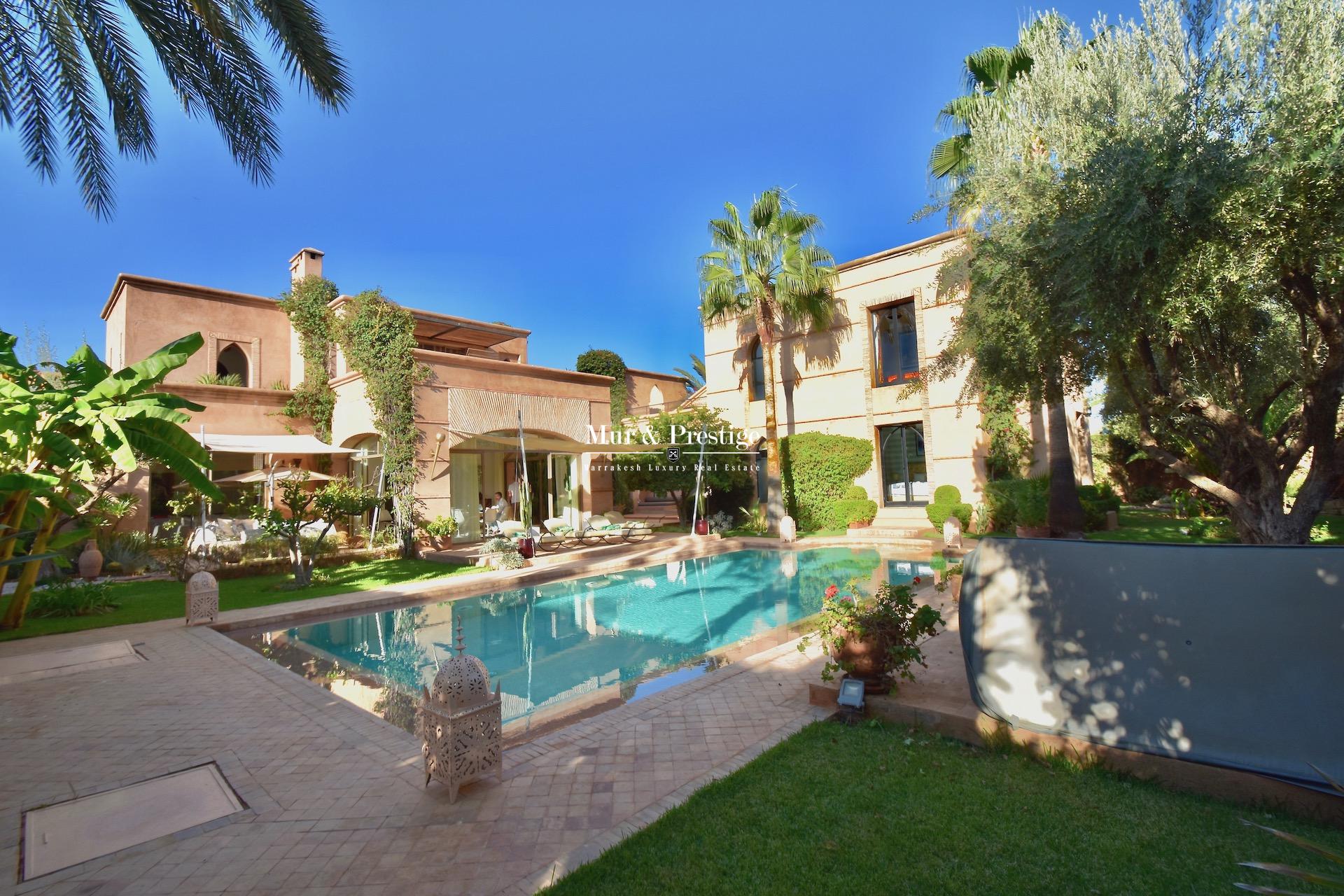 Agence Immobilière - Maison à vendre au golf Amelkis Marrakech