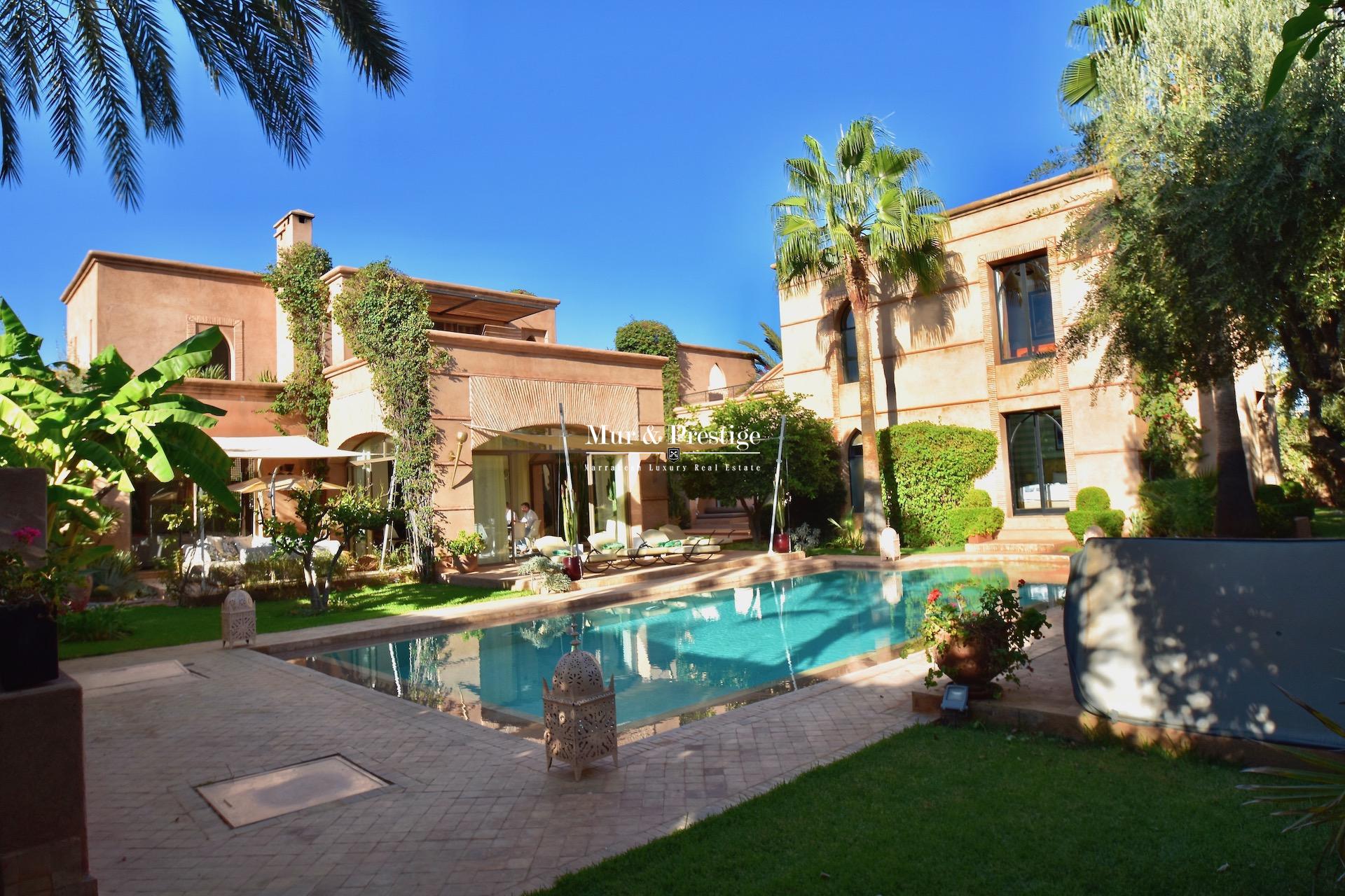 Agence Immobilière - Maison à vendre au golf Amelkis Marrakech