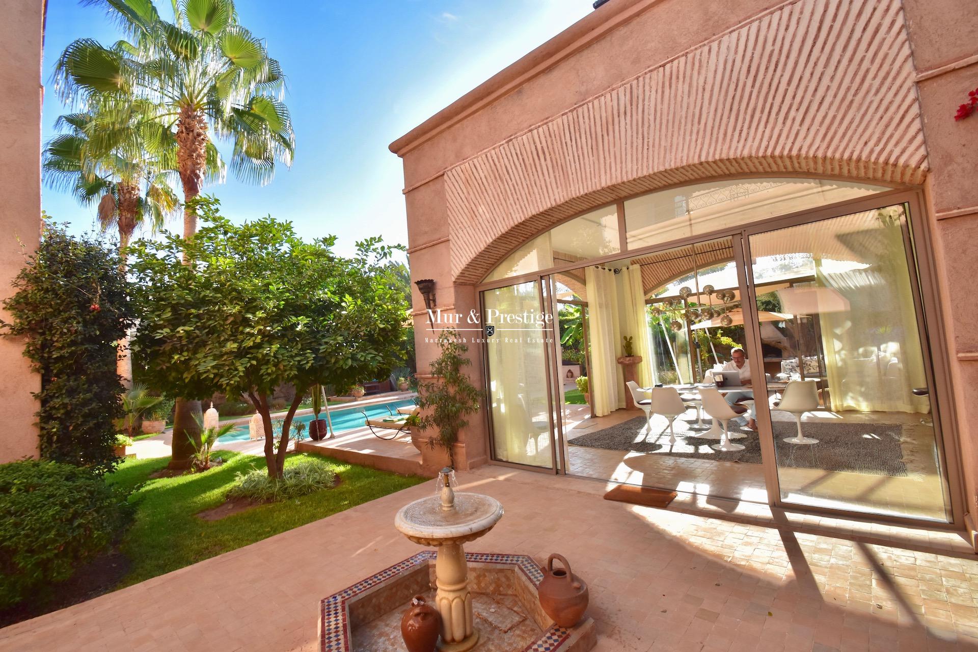 Agence Immobilière - Maison à vendre au golf Amelkis Marrakech