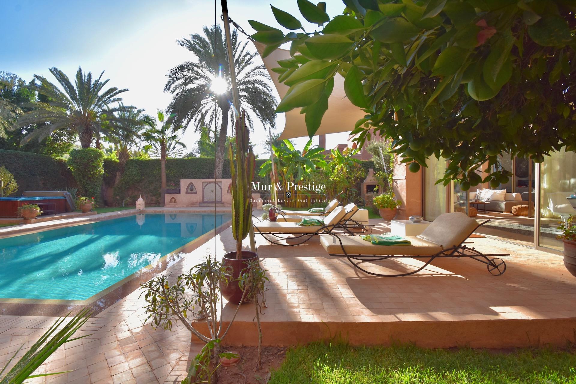 Agence Immobilière - Maison à vendre au golf Amelkis Marrakech