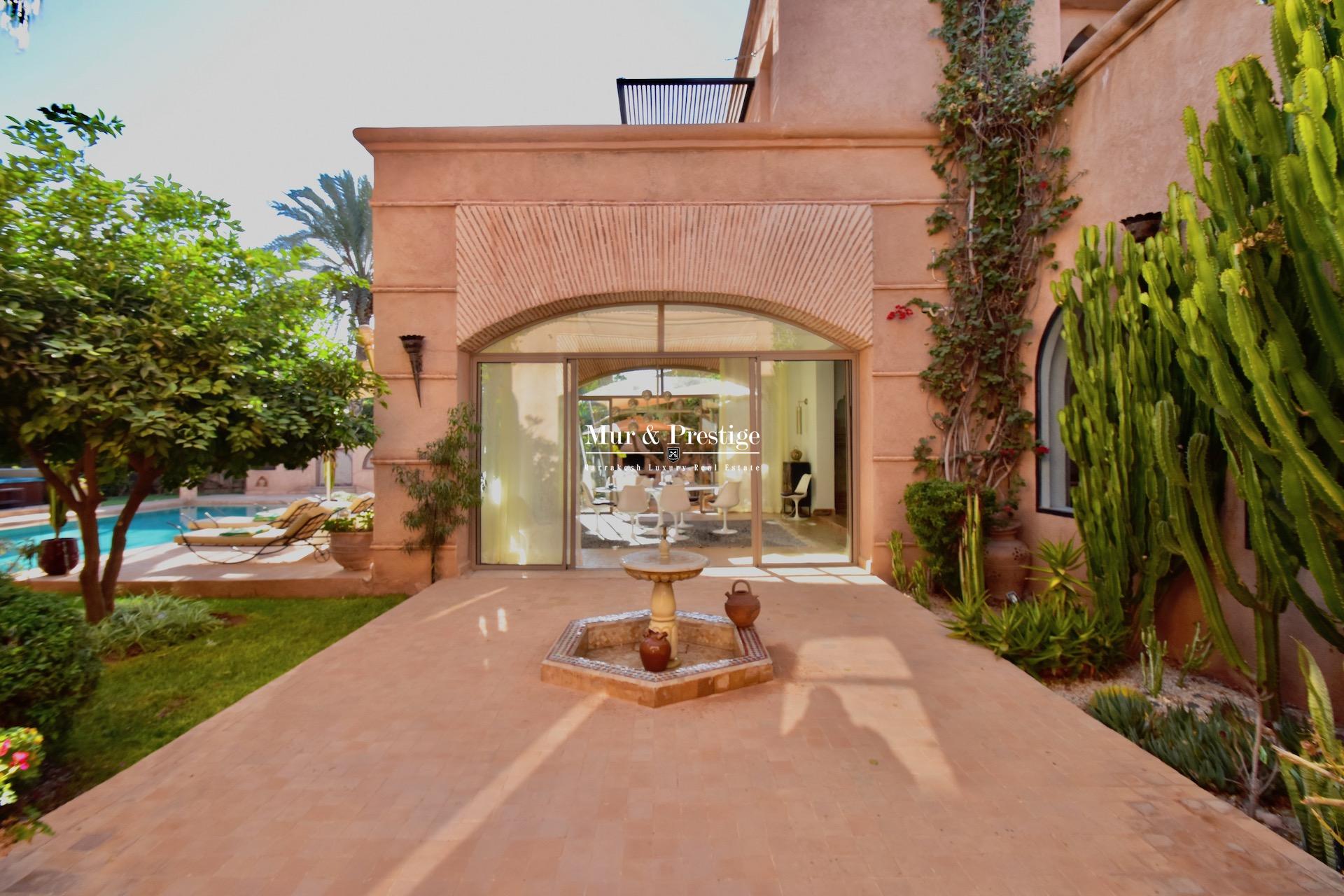 Agence Immobilière - Maison à vendre au golf Amelkis Marrakech