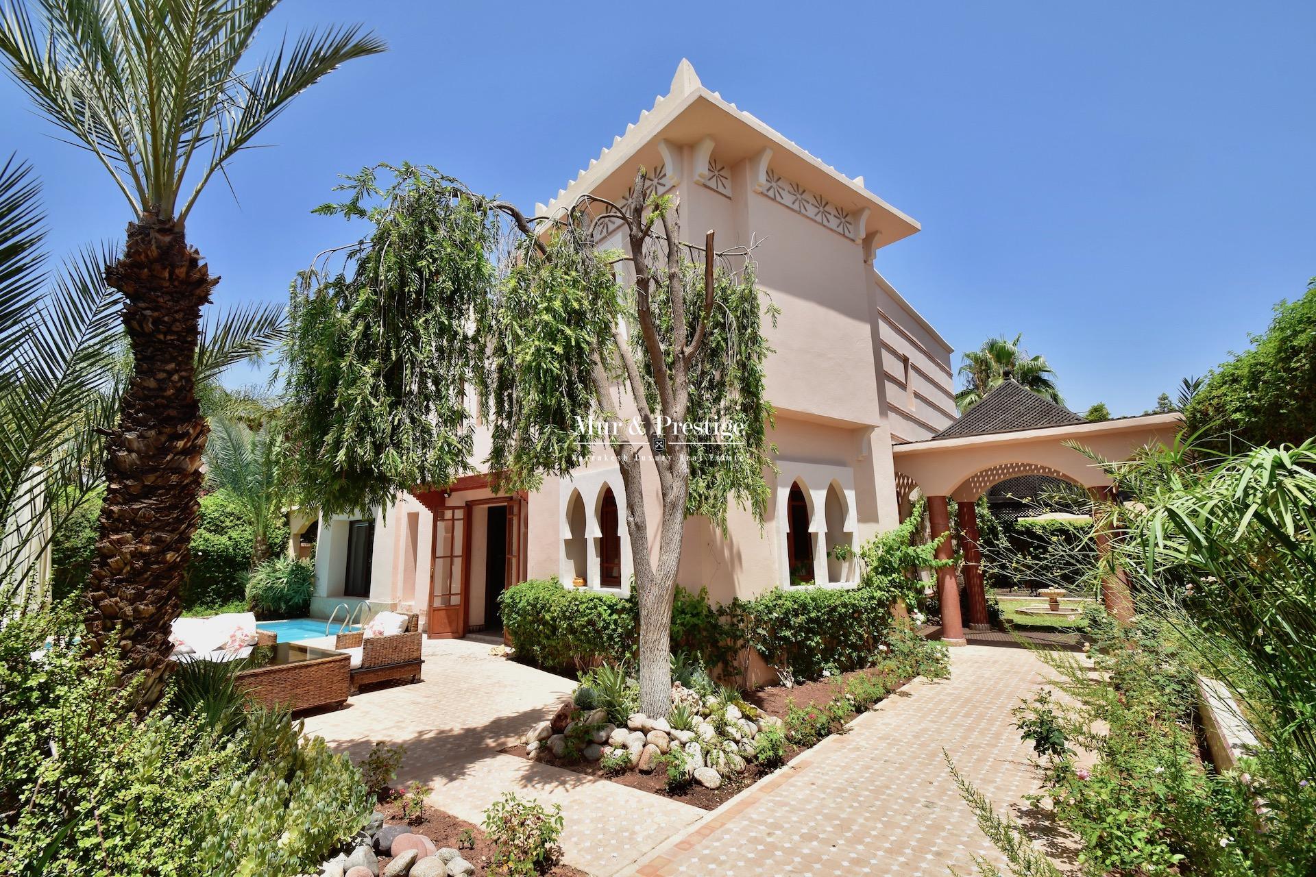 Maison à vendre au golf de Amelkis Marrakech à l 'architecture marocaine