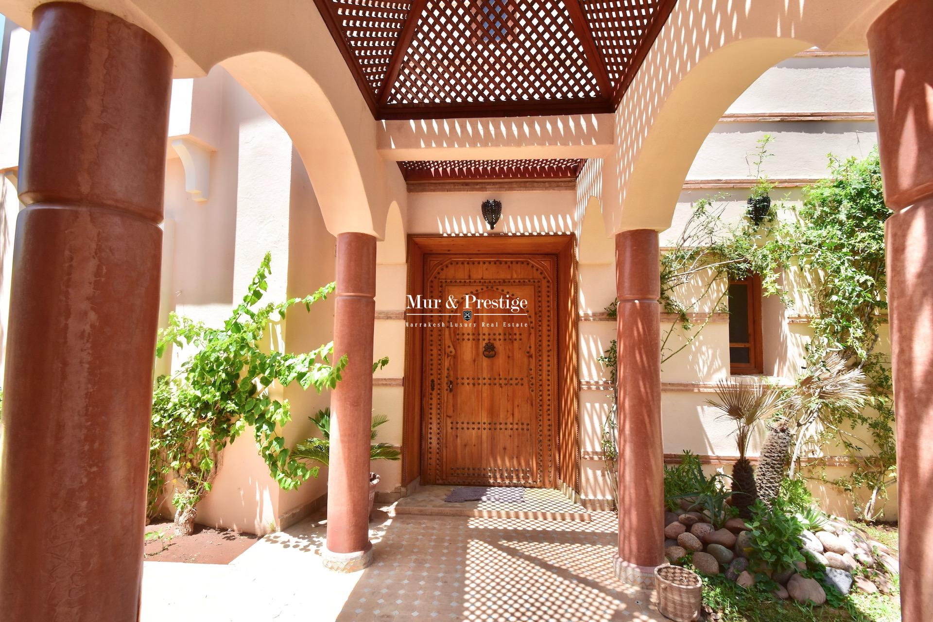 Maison à vendre au golf de Amelkis Marrakech à l 'architecture marocaine