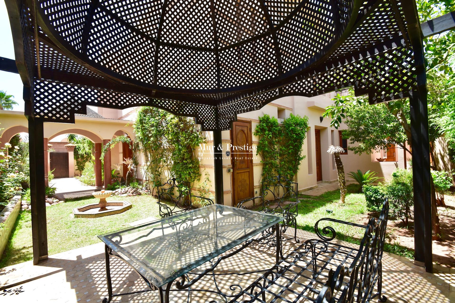 Maison à vendre au golf de Amelkis Marrakech à l 'architecture marocaine