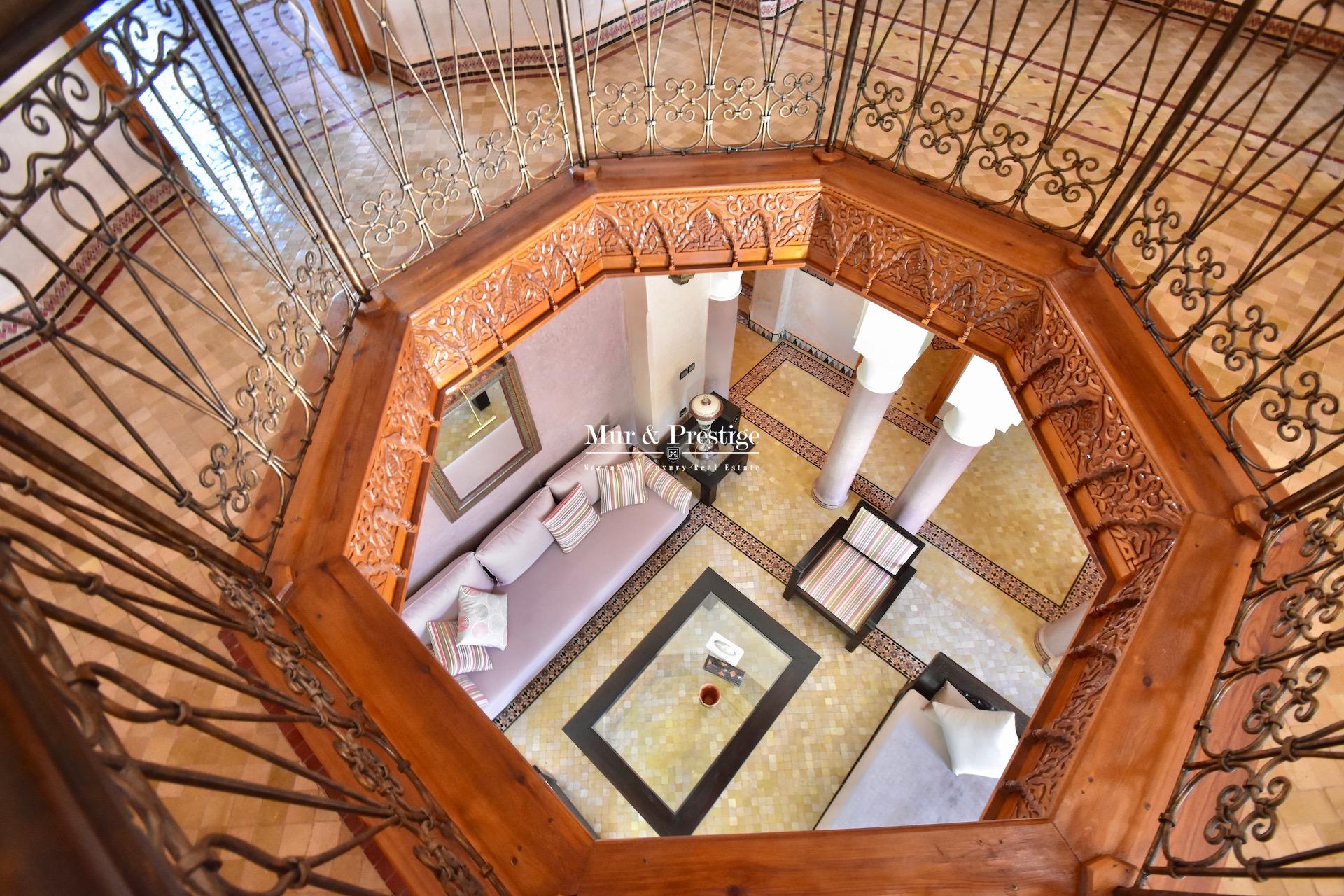 Maison à vendre au golf de Amelkis Marrakech à l 'architecture marocaine