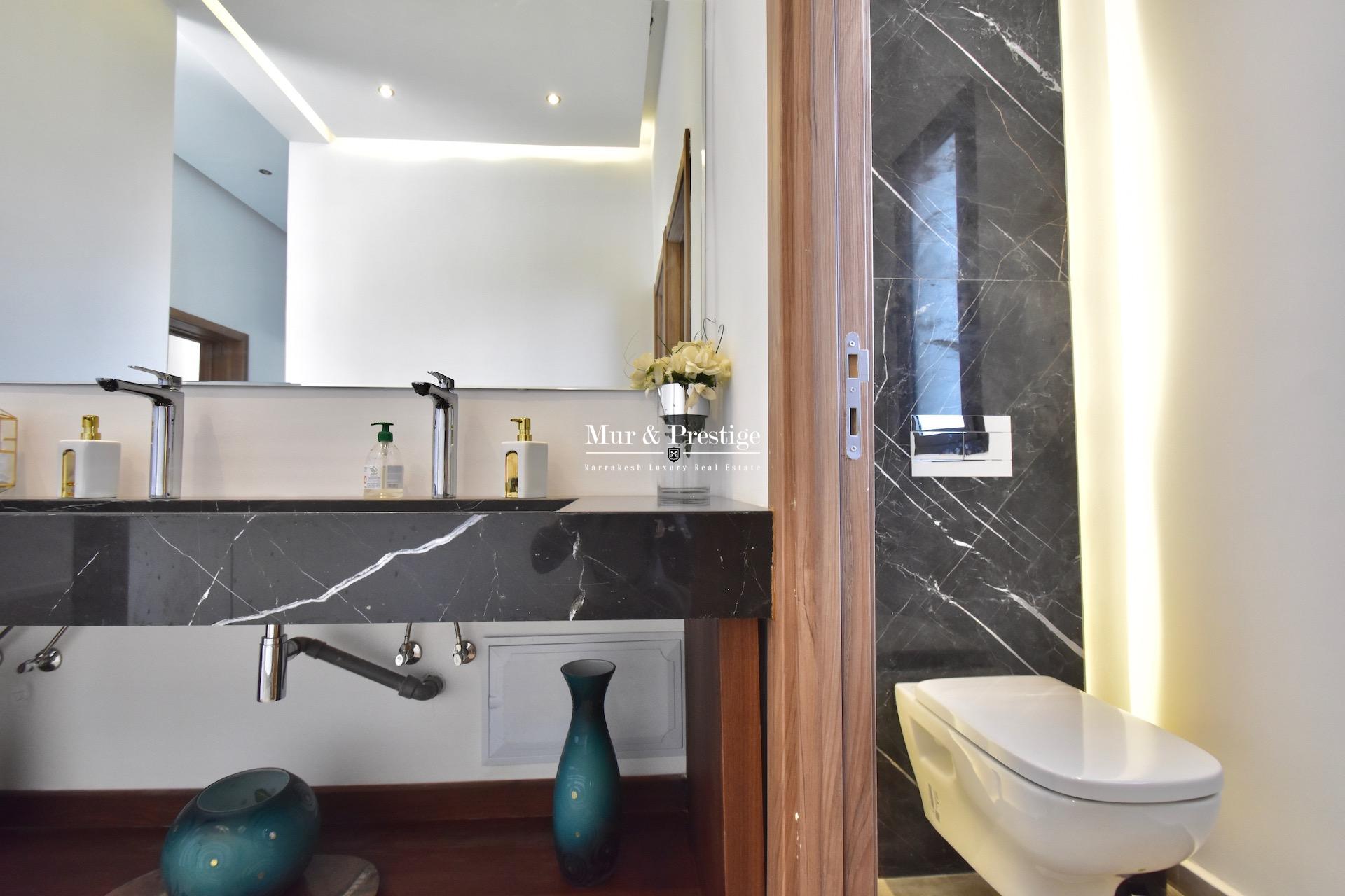 Vente maison golf Amelkis Marrakech , vue exceptionnelle sur le golf 