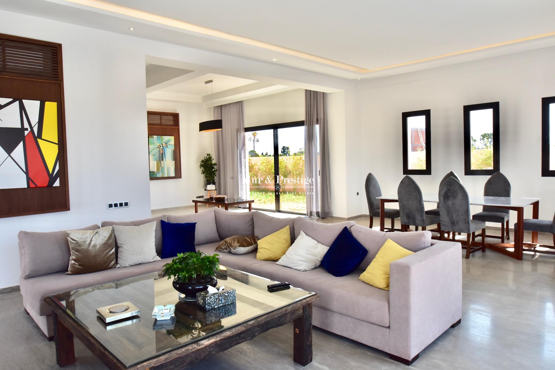 Vente maison golf Amelkis Marrakech , vue exceptionnelle sur le golf 