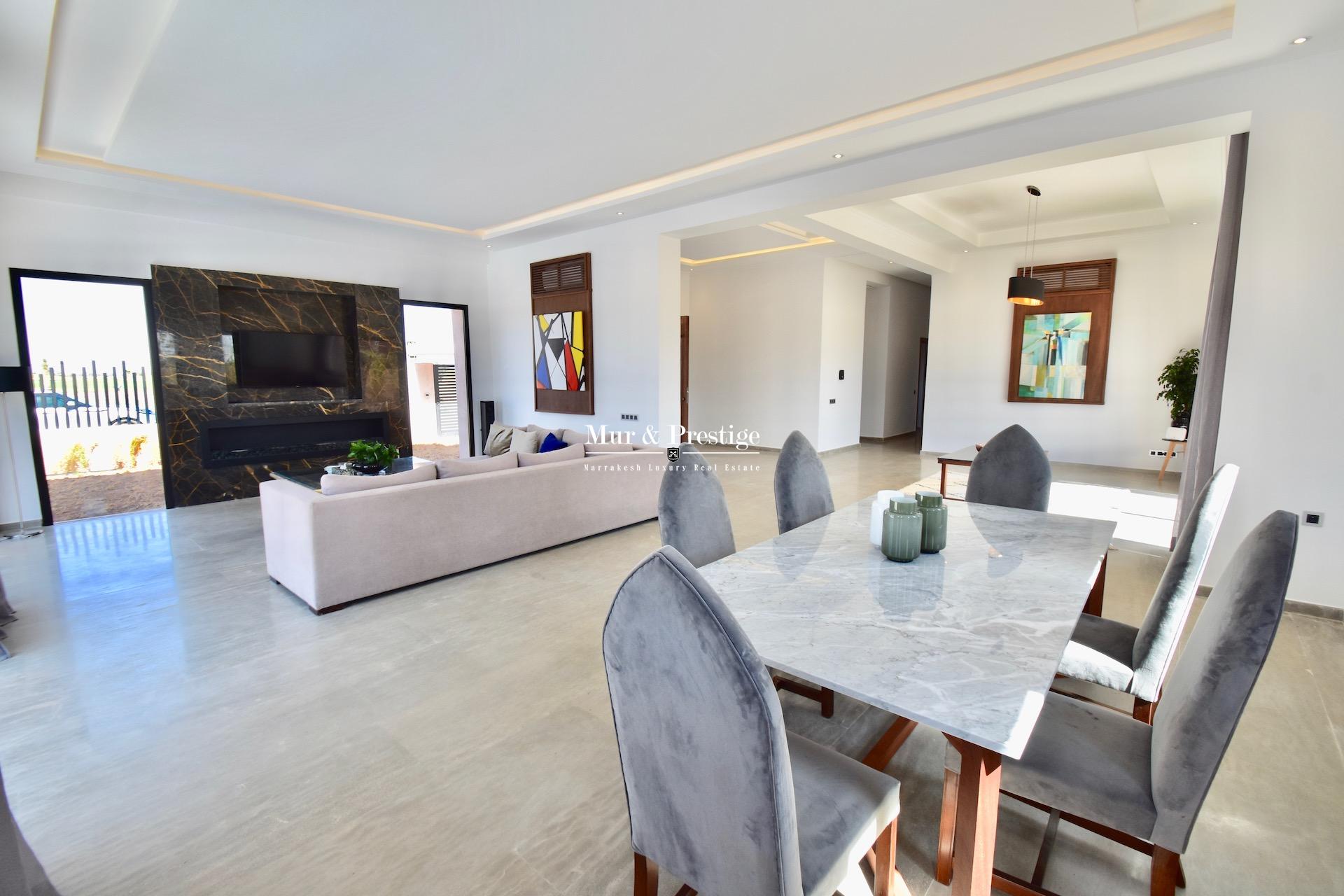 Vente maison golf Amelkis Marrakech , vue exceptionnelle sur le golf 