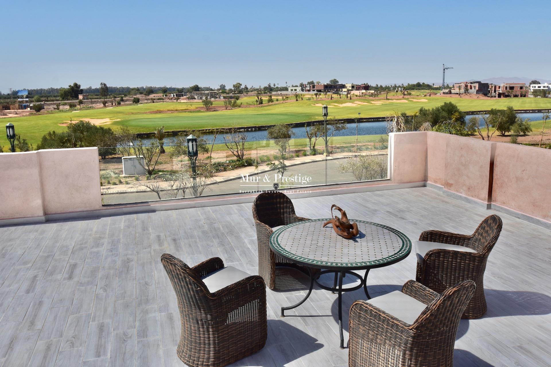 Vente maison golf Amelkis Marrakech , vue exceptionnelle sur le golf 