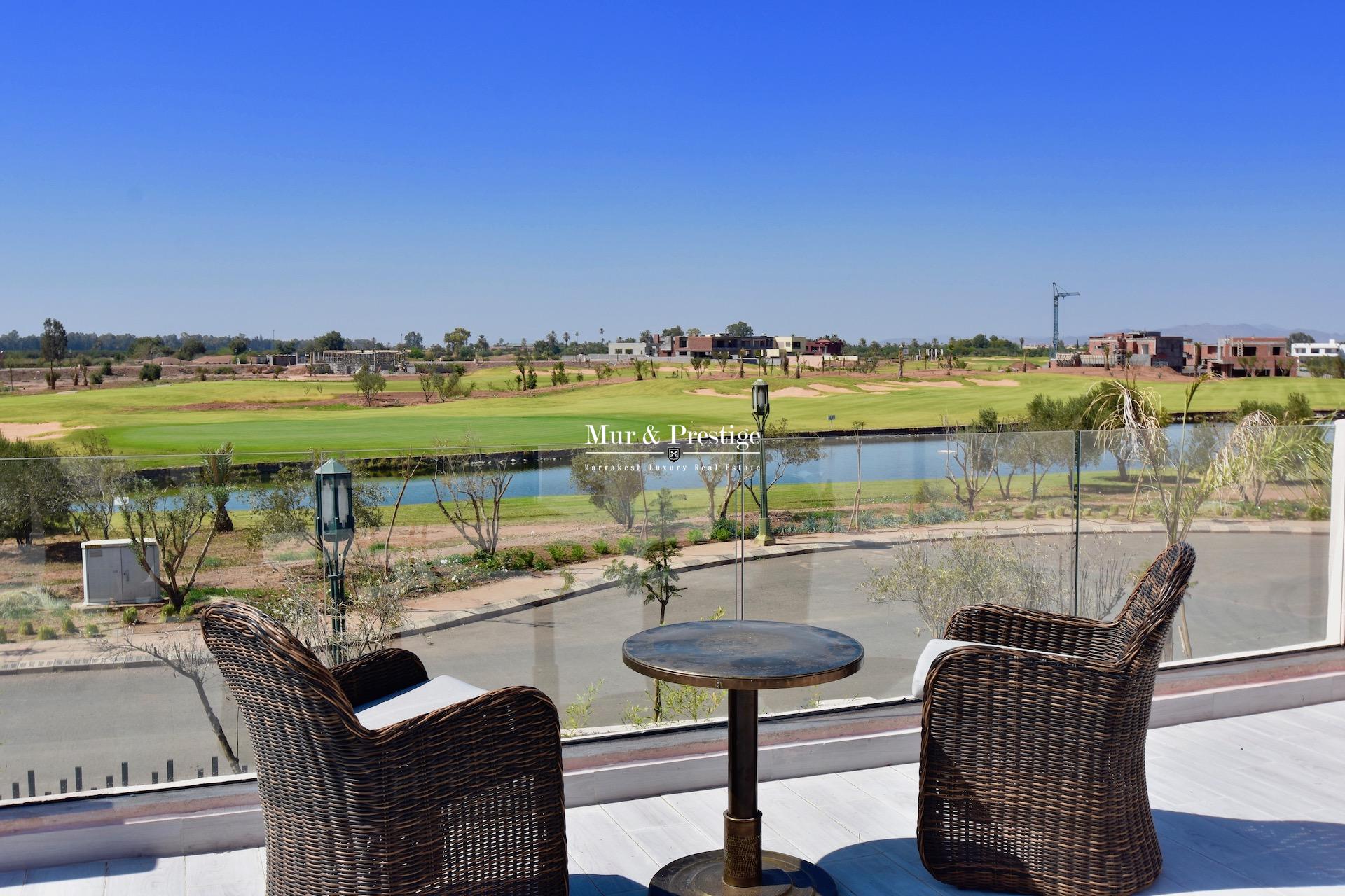 Vente maison golf Amelkis Marrakech , vue exceptionnelle sur le golf 