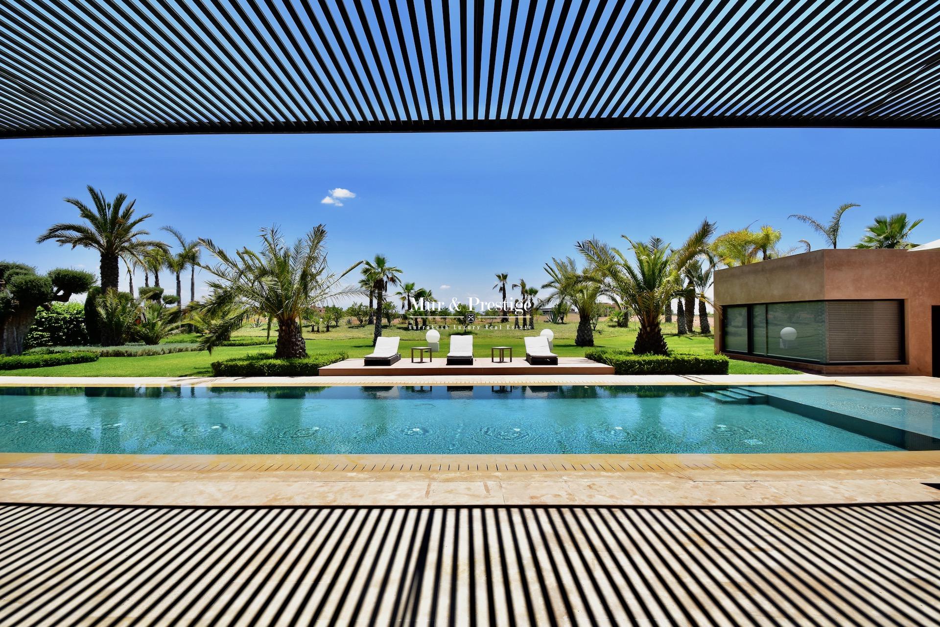 Maison moderne en vente sur le golf de Amelkis à Marrakech