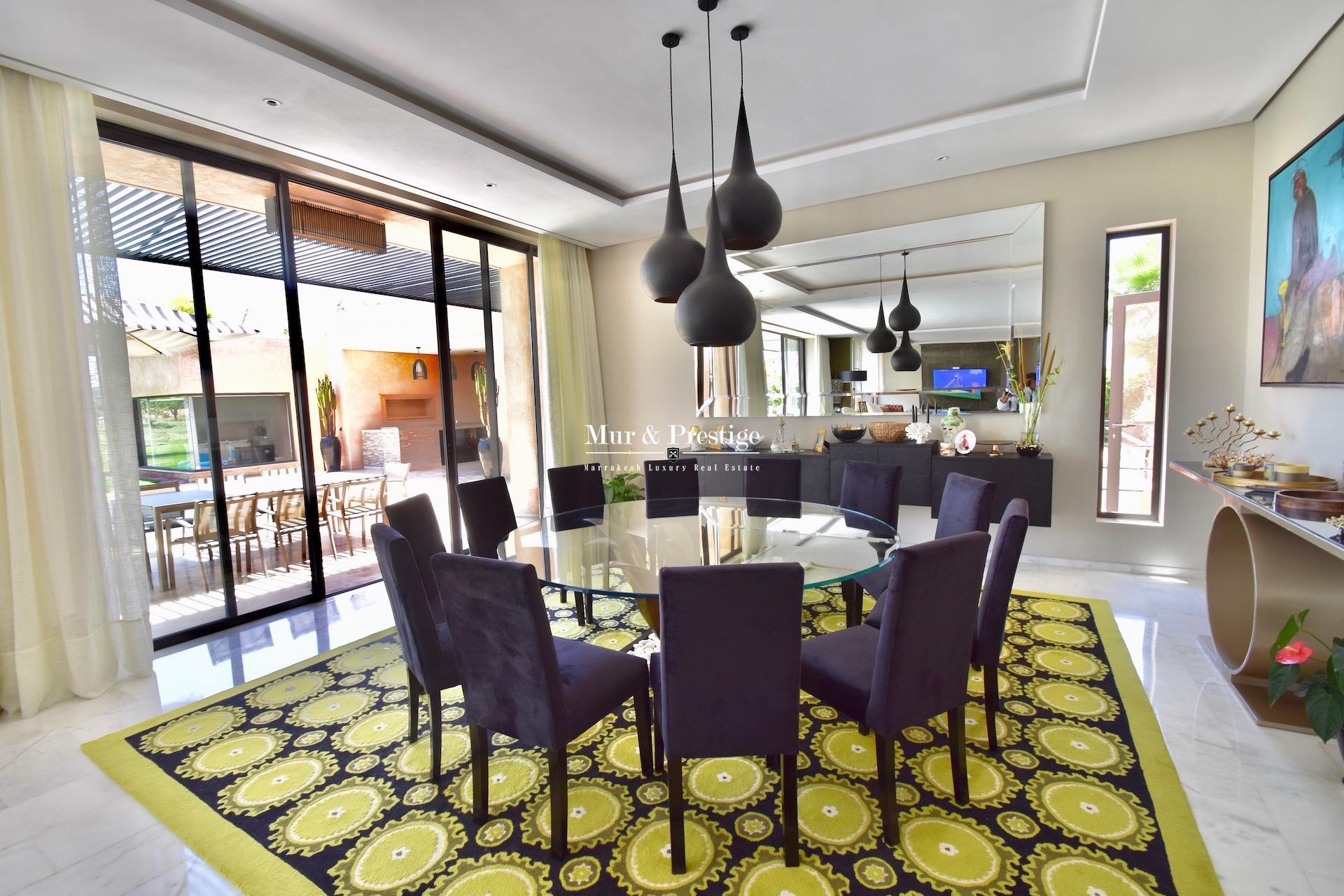 Maison moderne en vente sur le golf de Amelkis à Marrakech
