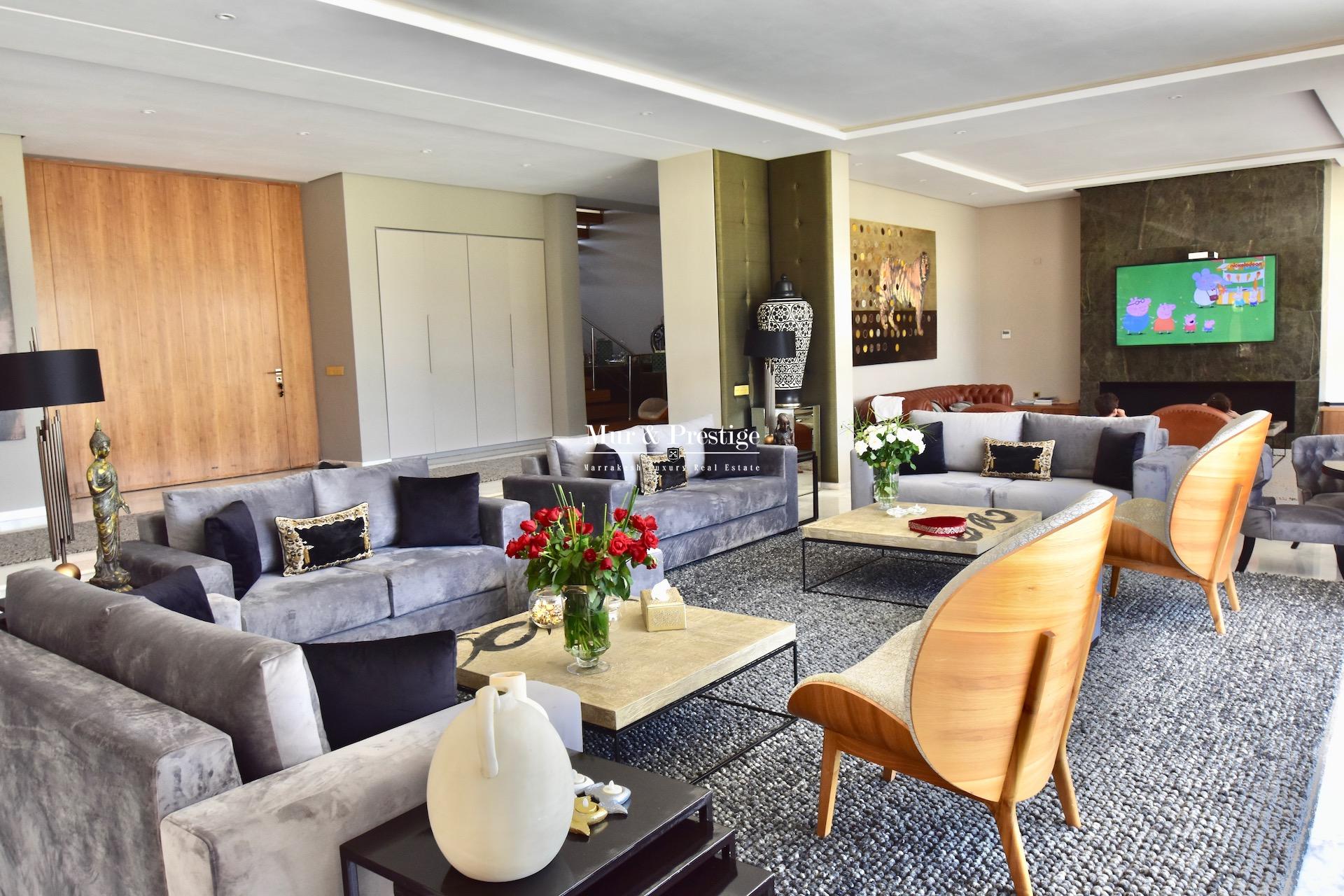 Maison moderne en vente sur le golf de Amelkis à Marrakech