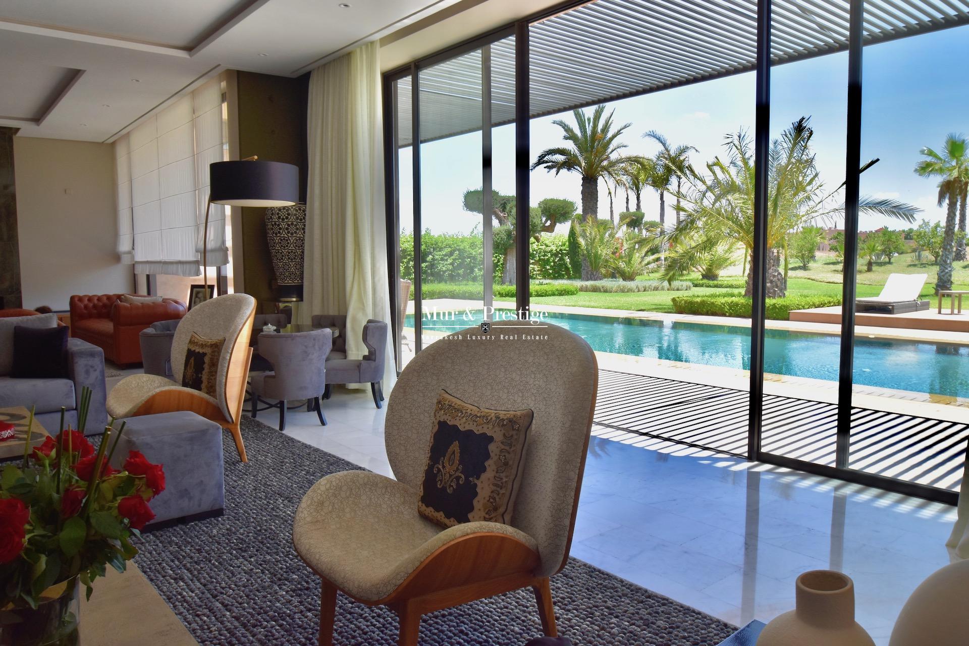 Maison moderne en vente sur le golf de Amelkis à Marrakech