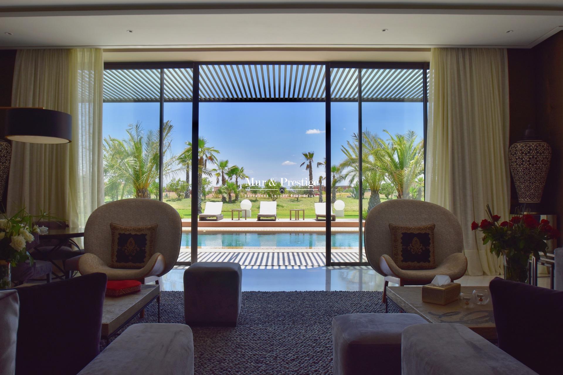 Maison moderne en vente sur le golf de Amelkis à Marrakech