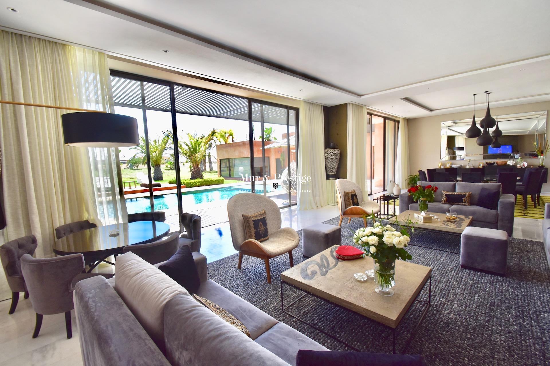 Maison moderne en vente sur le golf de Amelkis à Marrakech