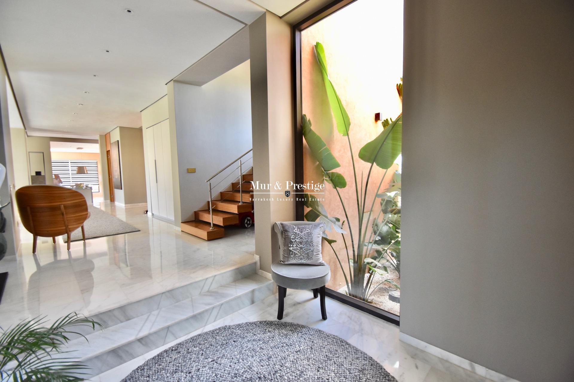Maison moderne en vente sur le golf de Amelkis à Marrakech