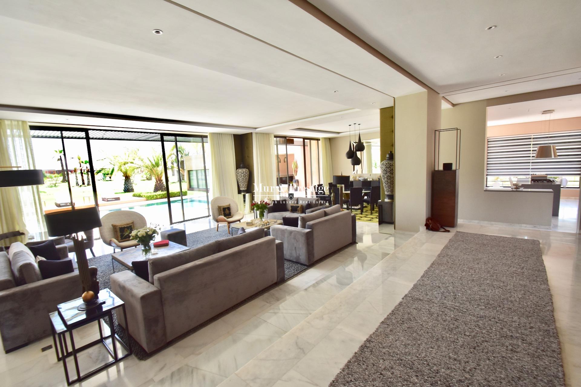 Maison moderne en vente sur le golf de Amelkis à Marrakech