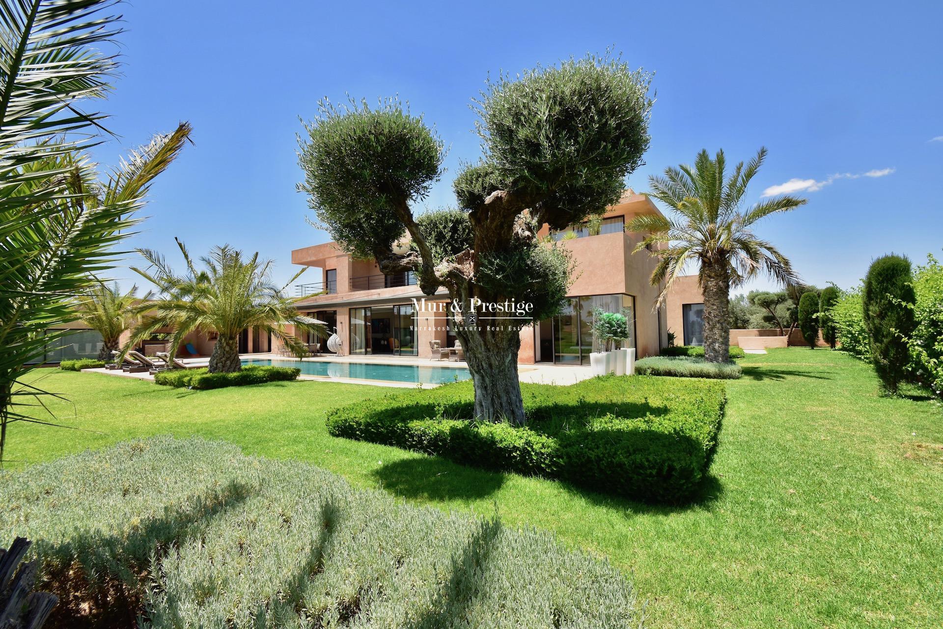 Maison moderne en vente sur le golf de Amelkis à Marrakech