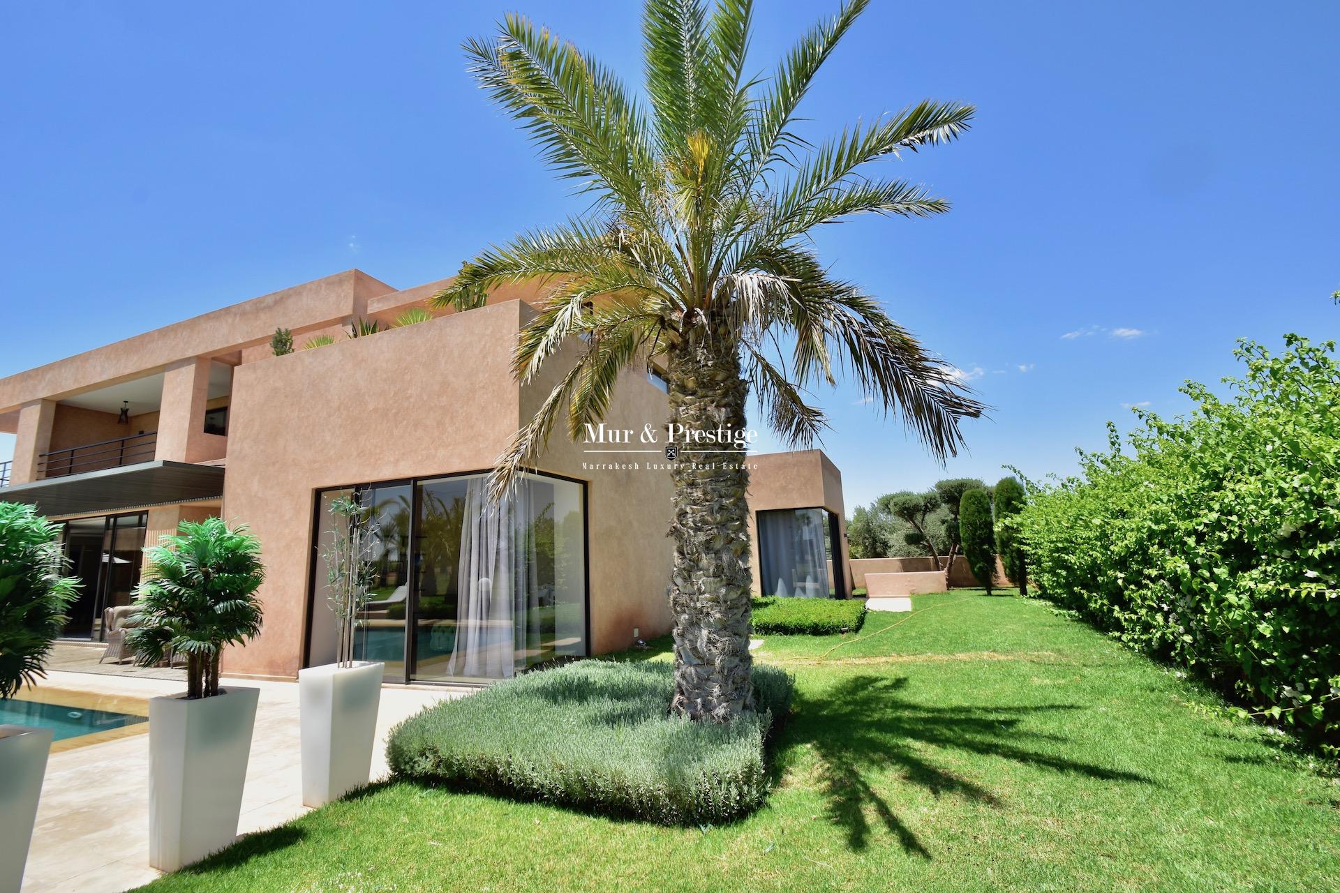 Maison moderne en vente sur le golf de Amelkis à Marrakech
