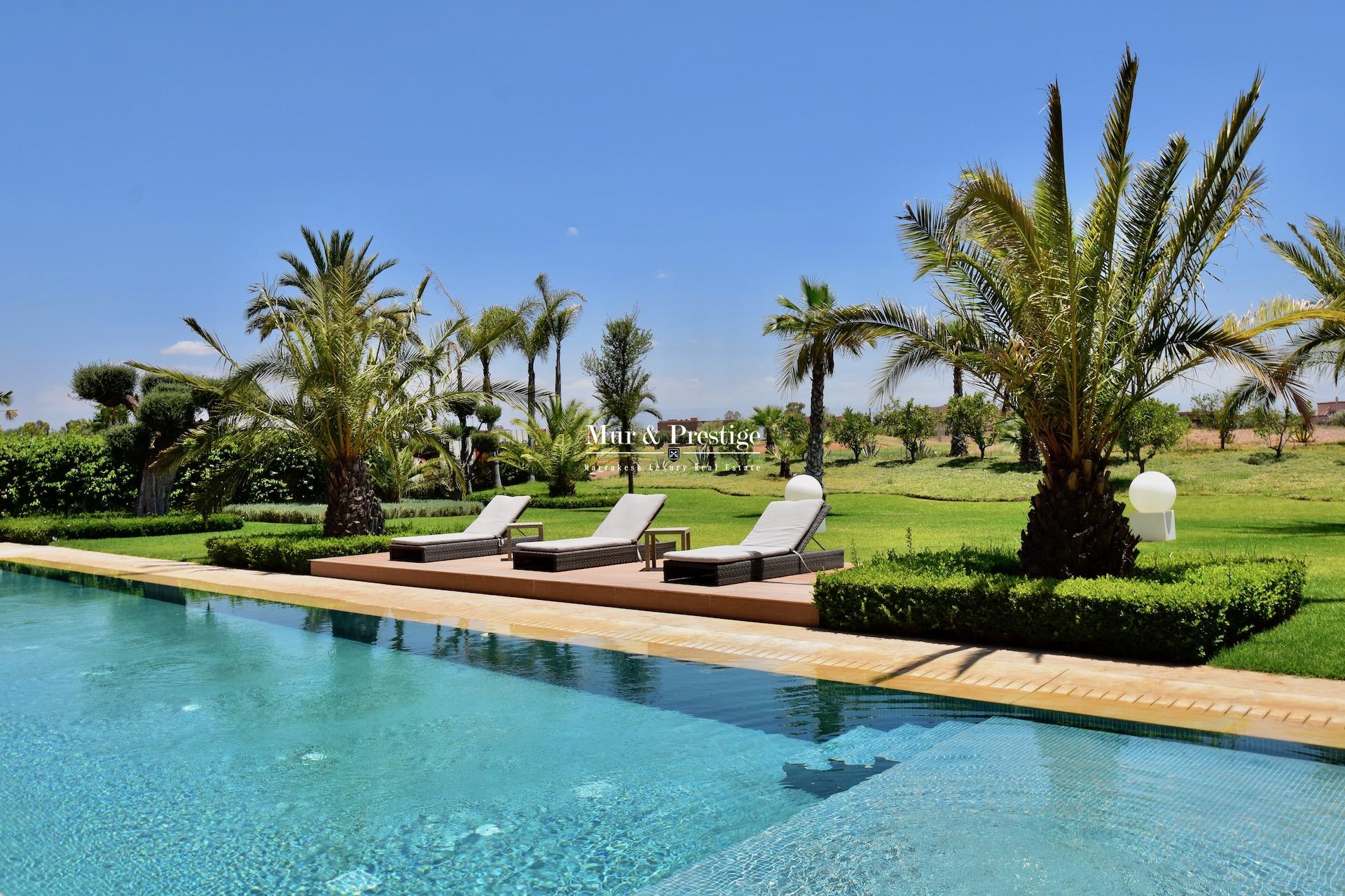 Maison moderne en vente sur le golf de Amelkis à Marrakech