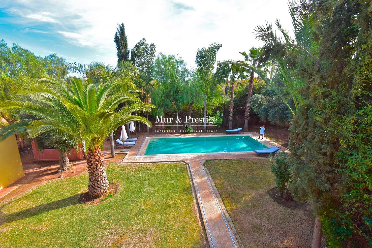 Villa de charme sur golf a vendre a Marrakech