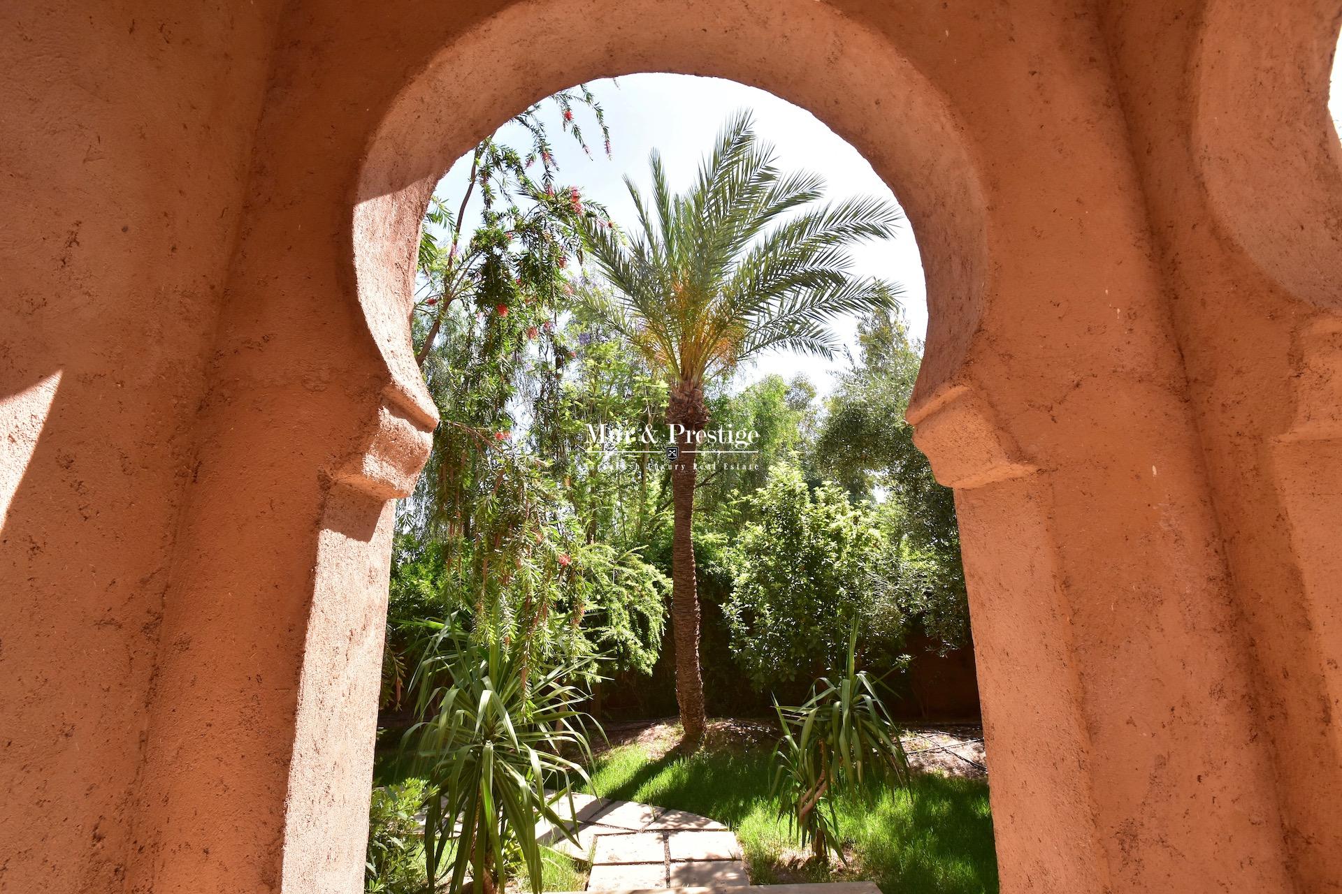 Maison à vendre à Marrakech à la Palmeraie 