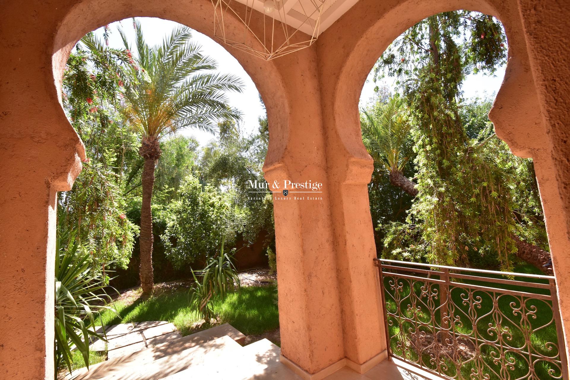 Maison à vendre à Marrakech à la Palmeraie 
