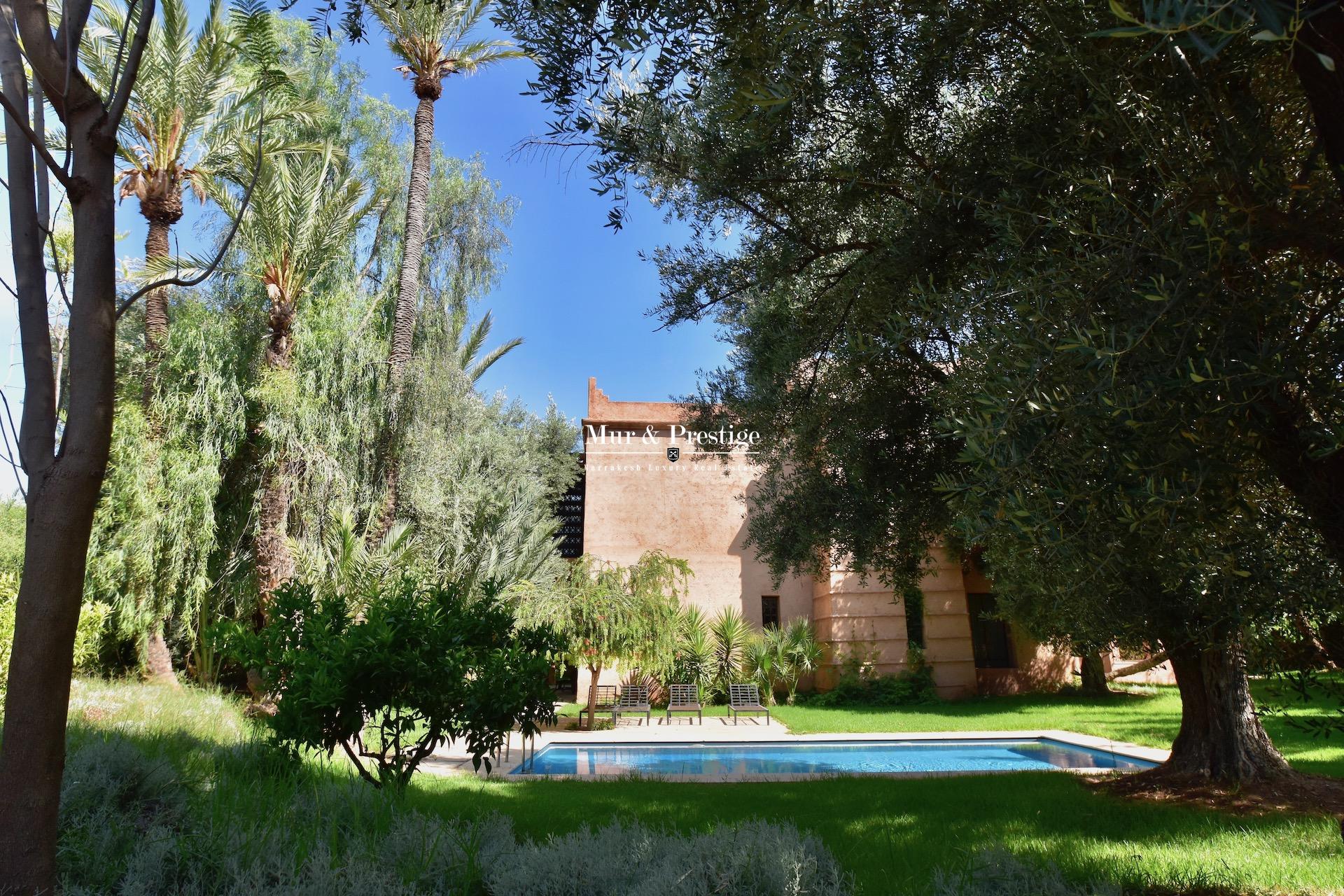 Maison à vendre à Marrakech à la Palmeraie 